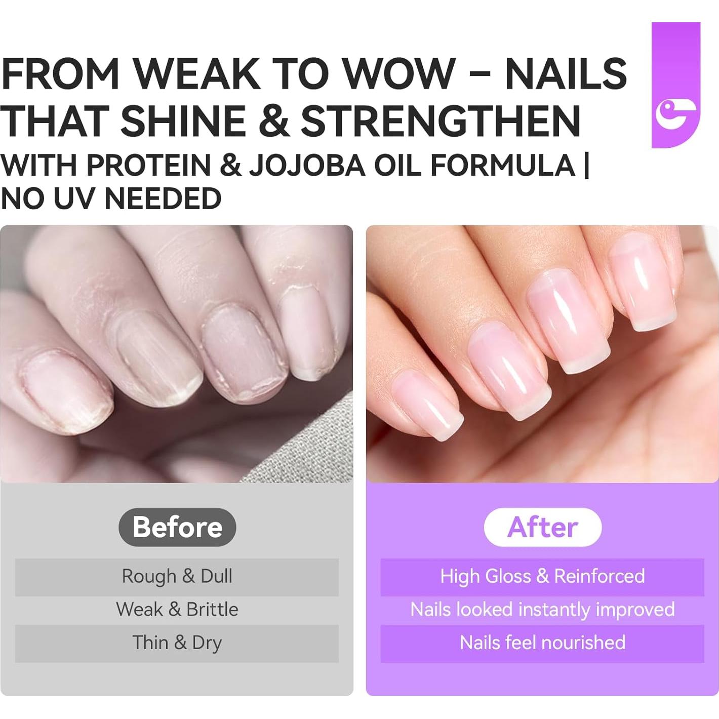 Esmalte de Uñas Endurecedor Gelike EC 15ml Transparente