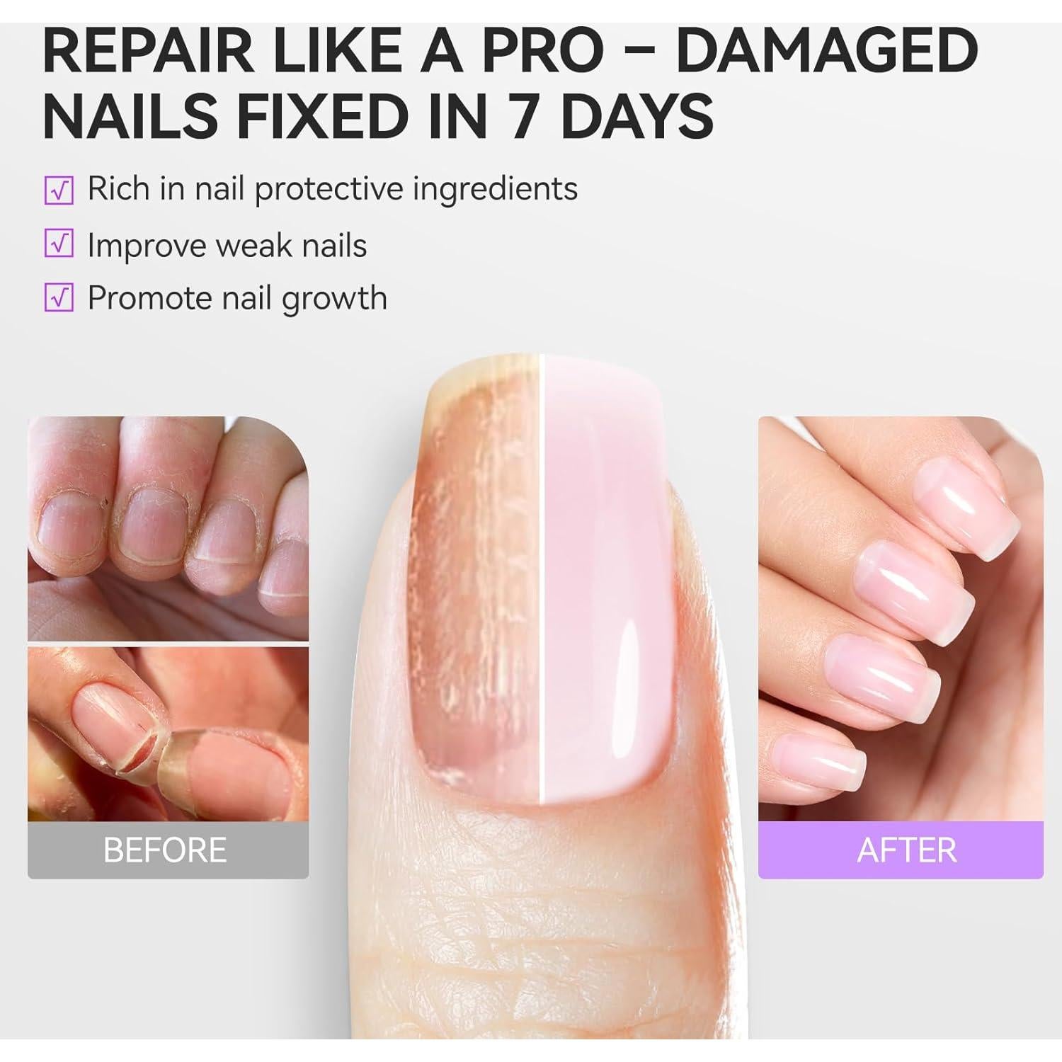 Esmalte de Uñas Endurecedor Gelike EC 15ml Transparente