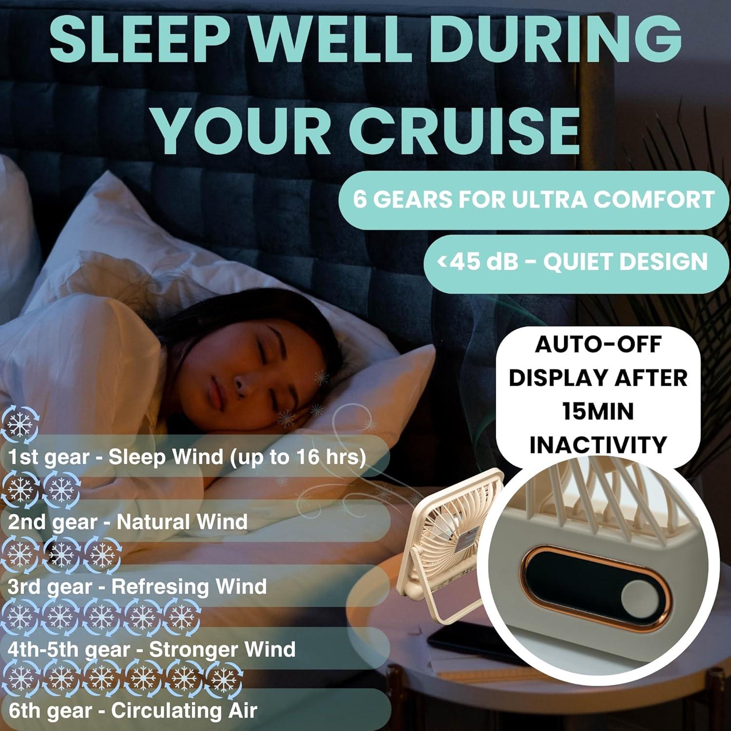 Ventilador Nordmoose NM-4CSA Recargable USB 4000mAh