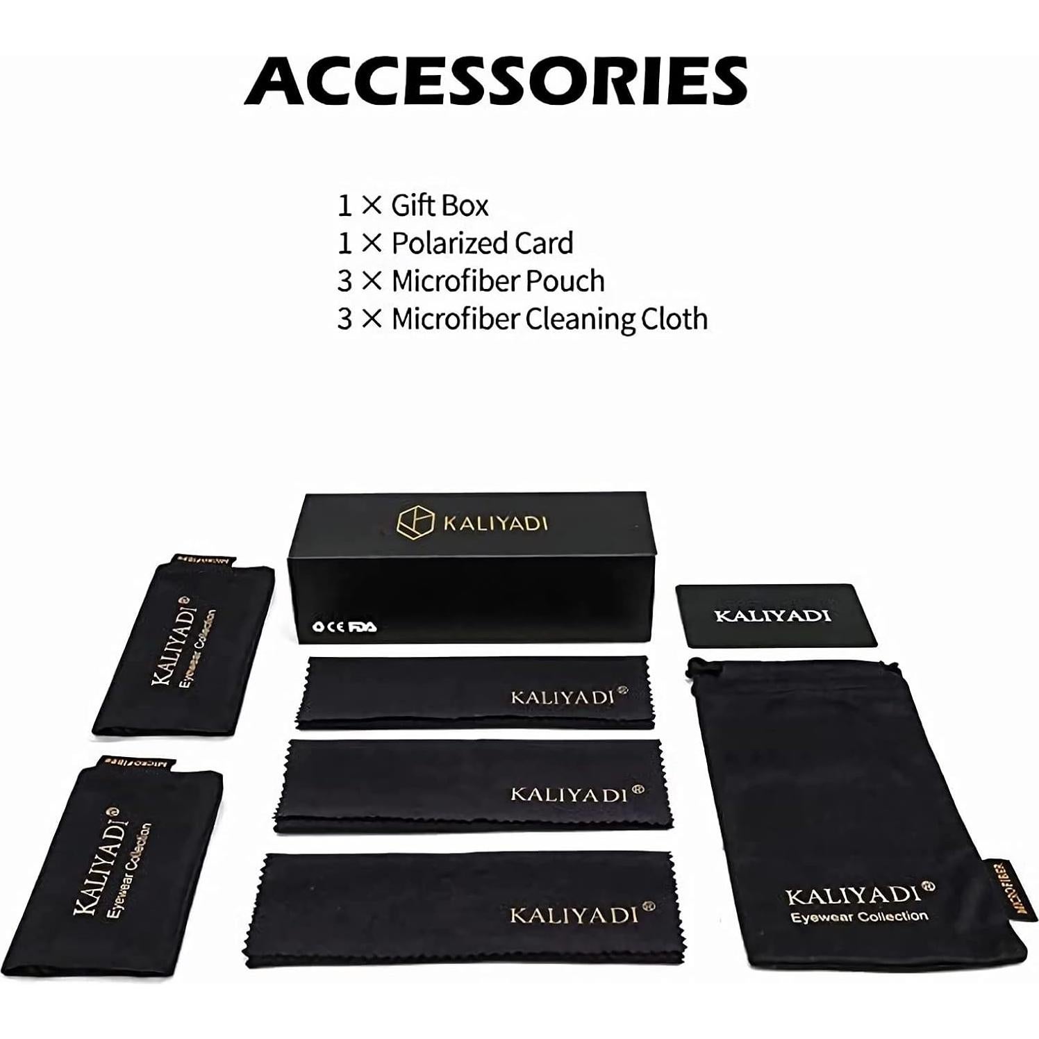 Gafas de Sol Polarizadas KALIYADI 3 Paquetes UV Protección