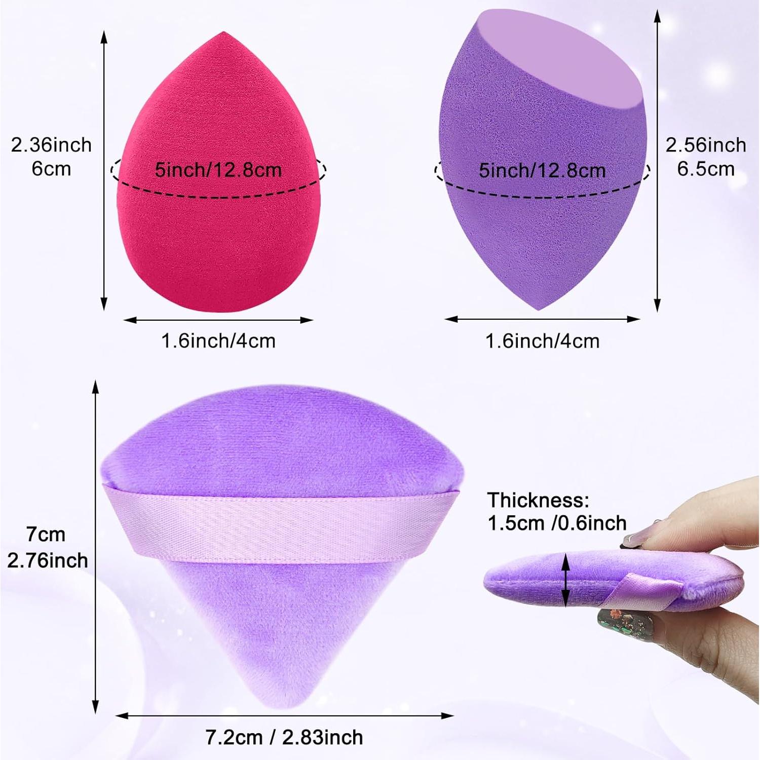 Set de 6 Esponjas de Maquillaje Scartink Multicolor Sin Látex