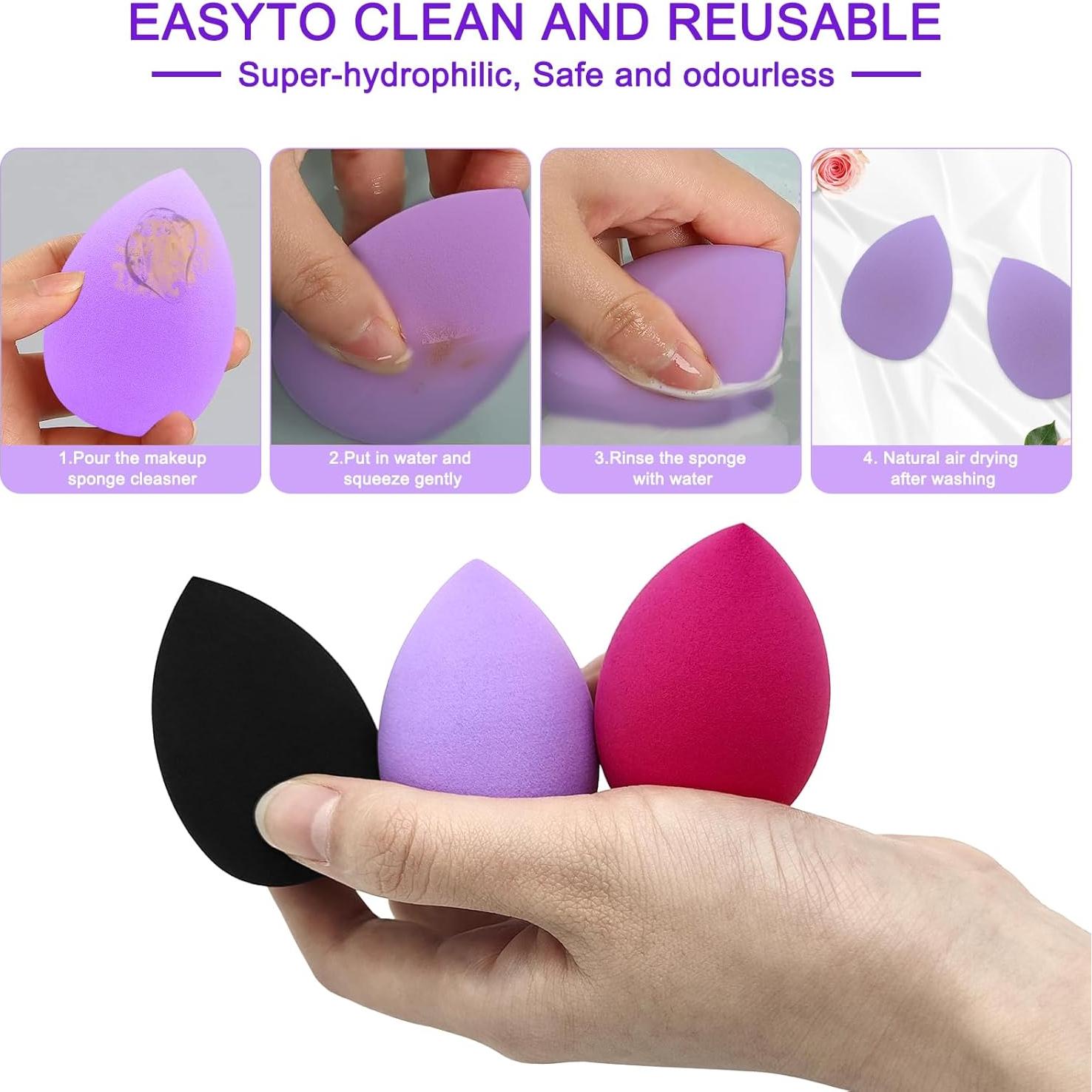 Set de 6 Esponjas de Maquillaje Scartink Multicolor Sin Látex