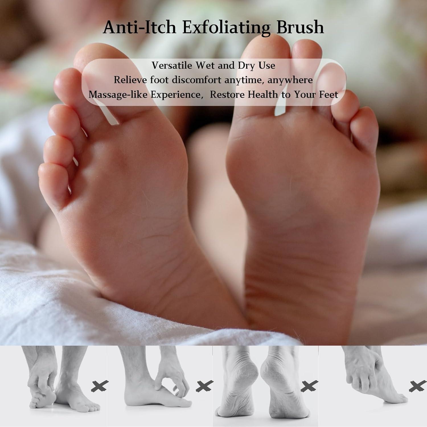Cepillo para Limpiar Dedos de los Pies Nurlypop 40 cm Gris