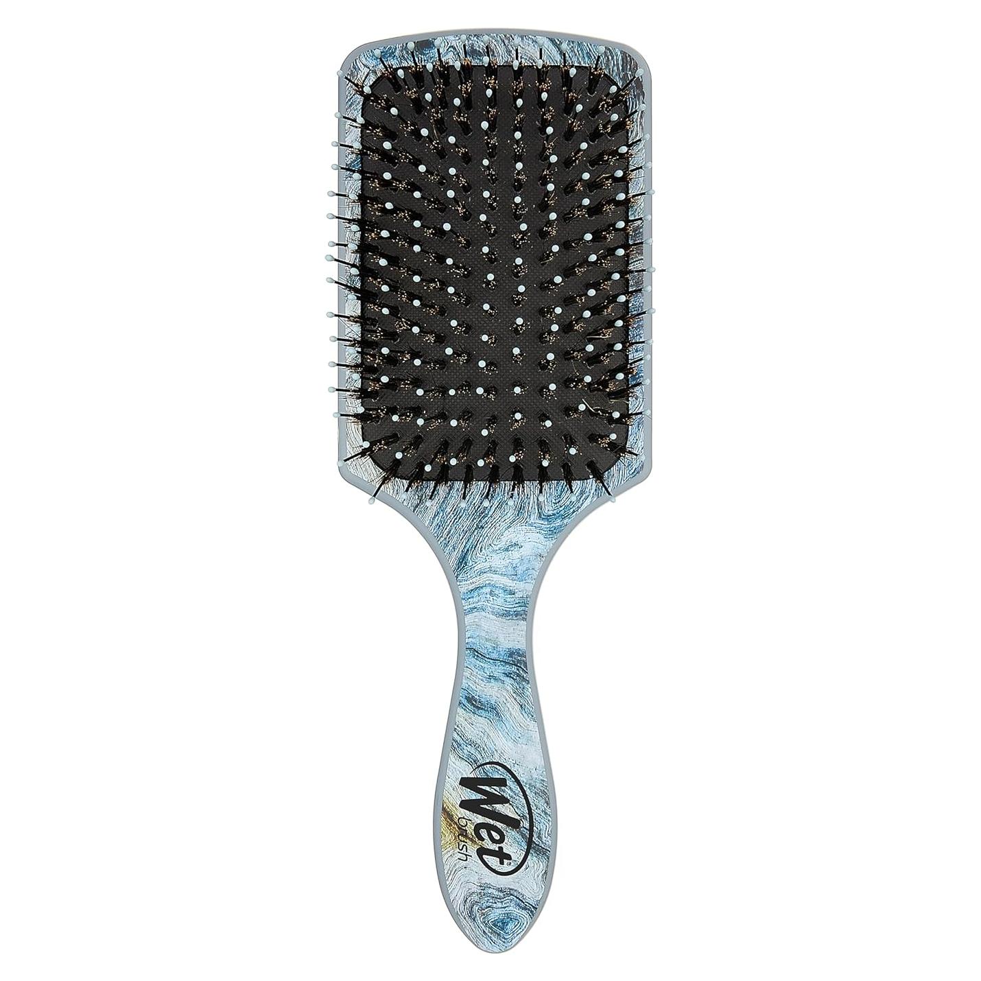 Cepillo Desenredador Paddle Wet Brush con Aceite de Argán - Madera Dañada