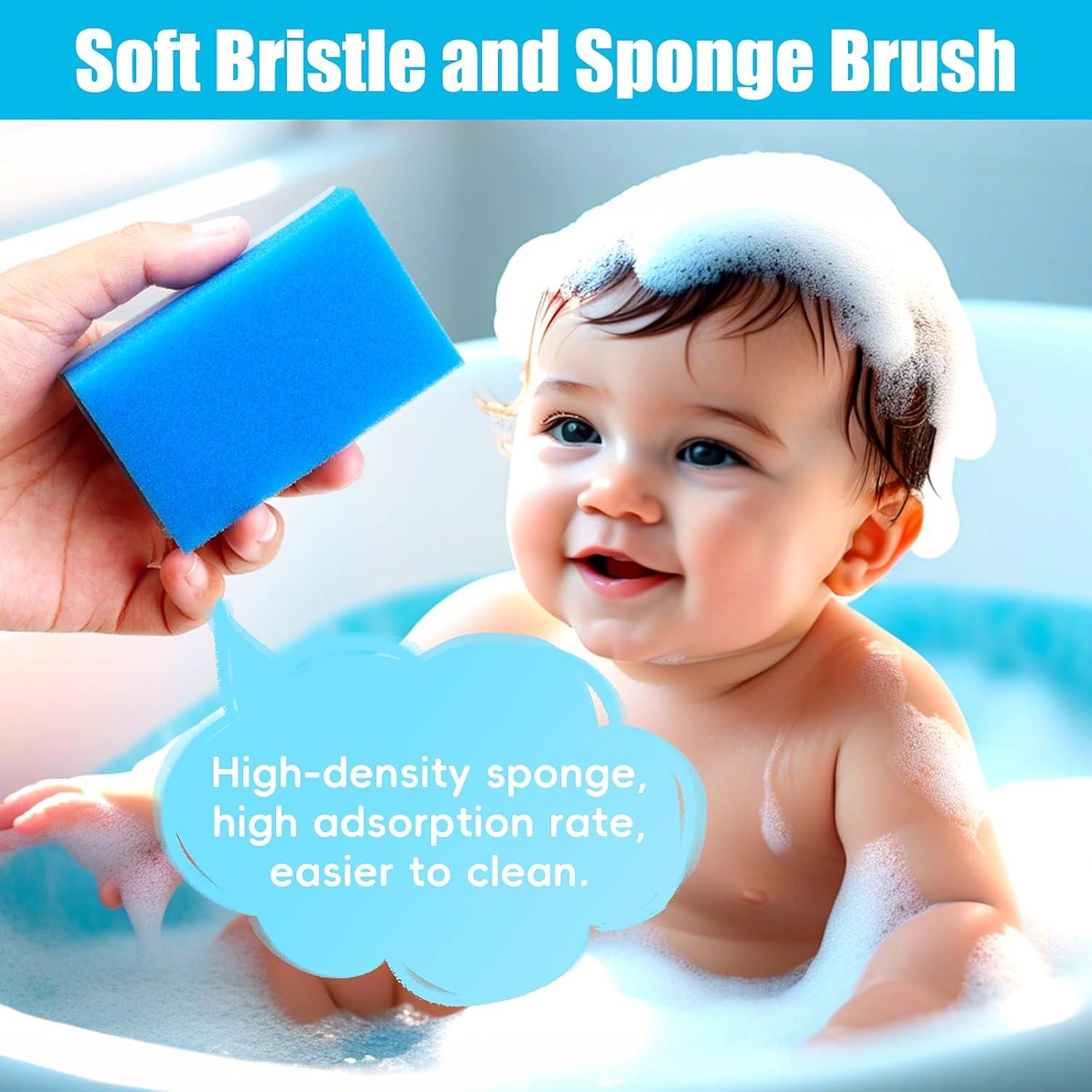 Set de Cepillo y Peine para Bebés PAKENYESHA 5 Piezas Azul