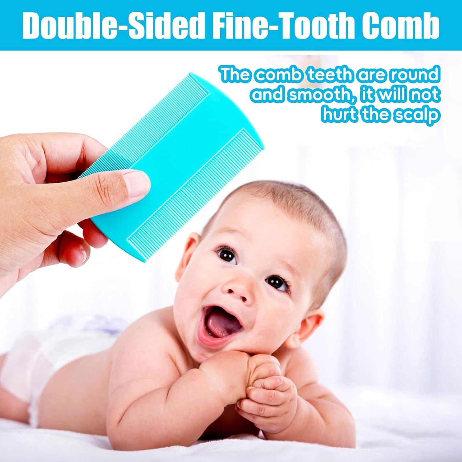 Set de Cepillo y Peine para Bebés PAKENYESHA 5 Piezas Azul