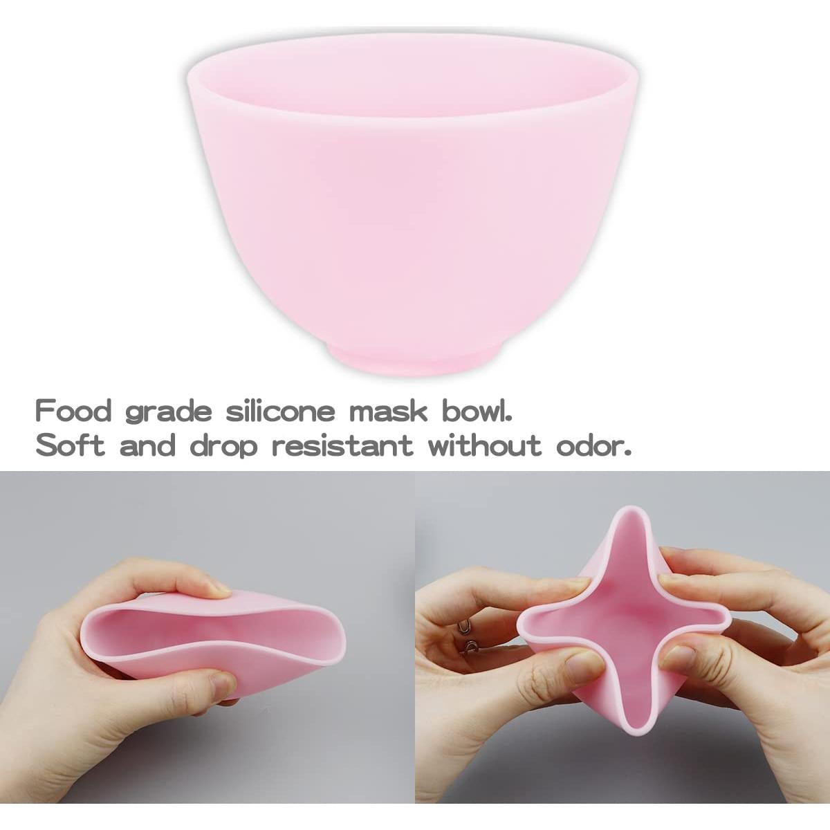 Juego de 4 Tazones Mezcladores de Silicona FERCAISH 8.81 cm