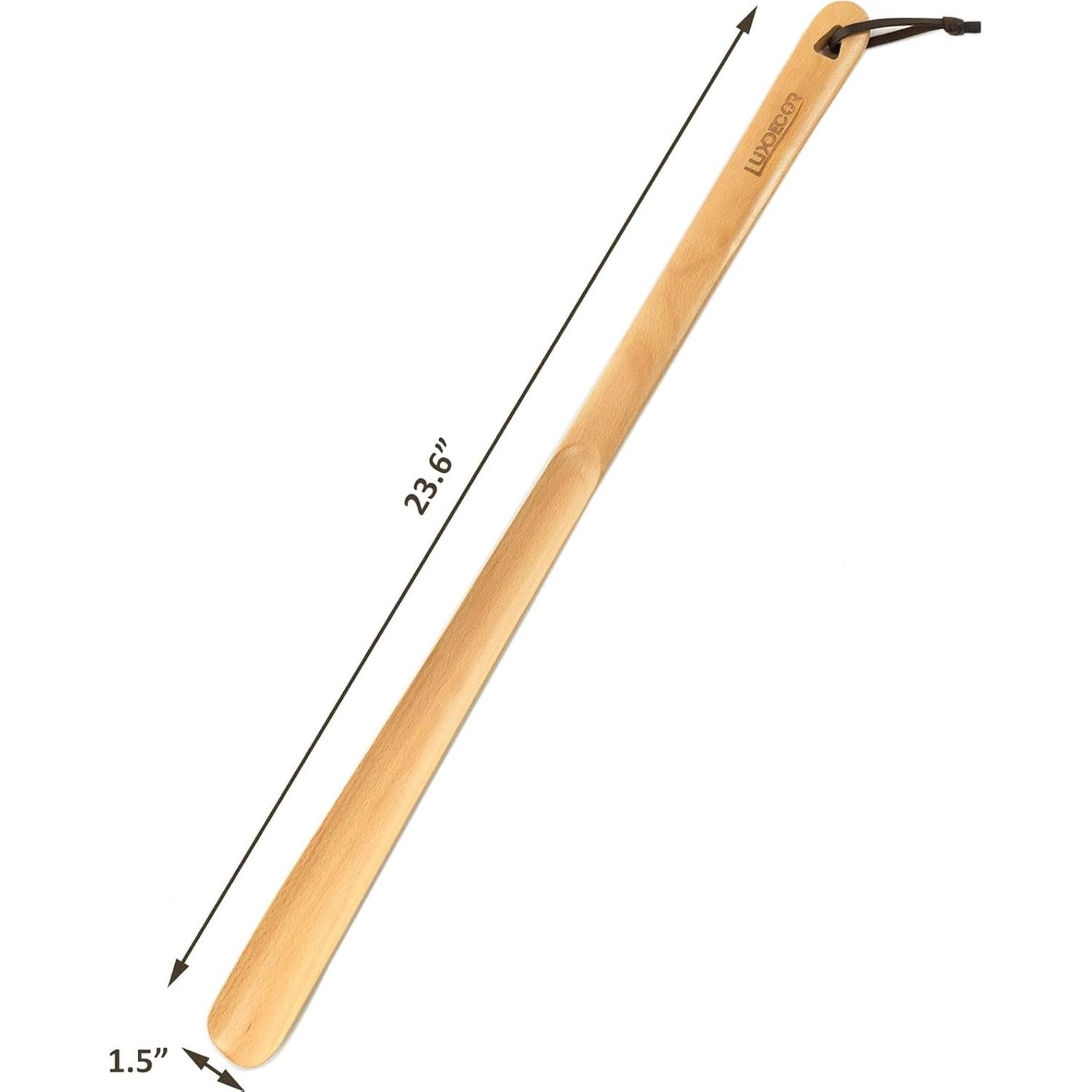 Cuchara de Zapato de Madera Luxdecor 60cm Mango Largo Haya