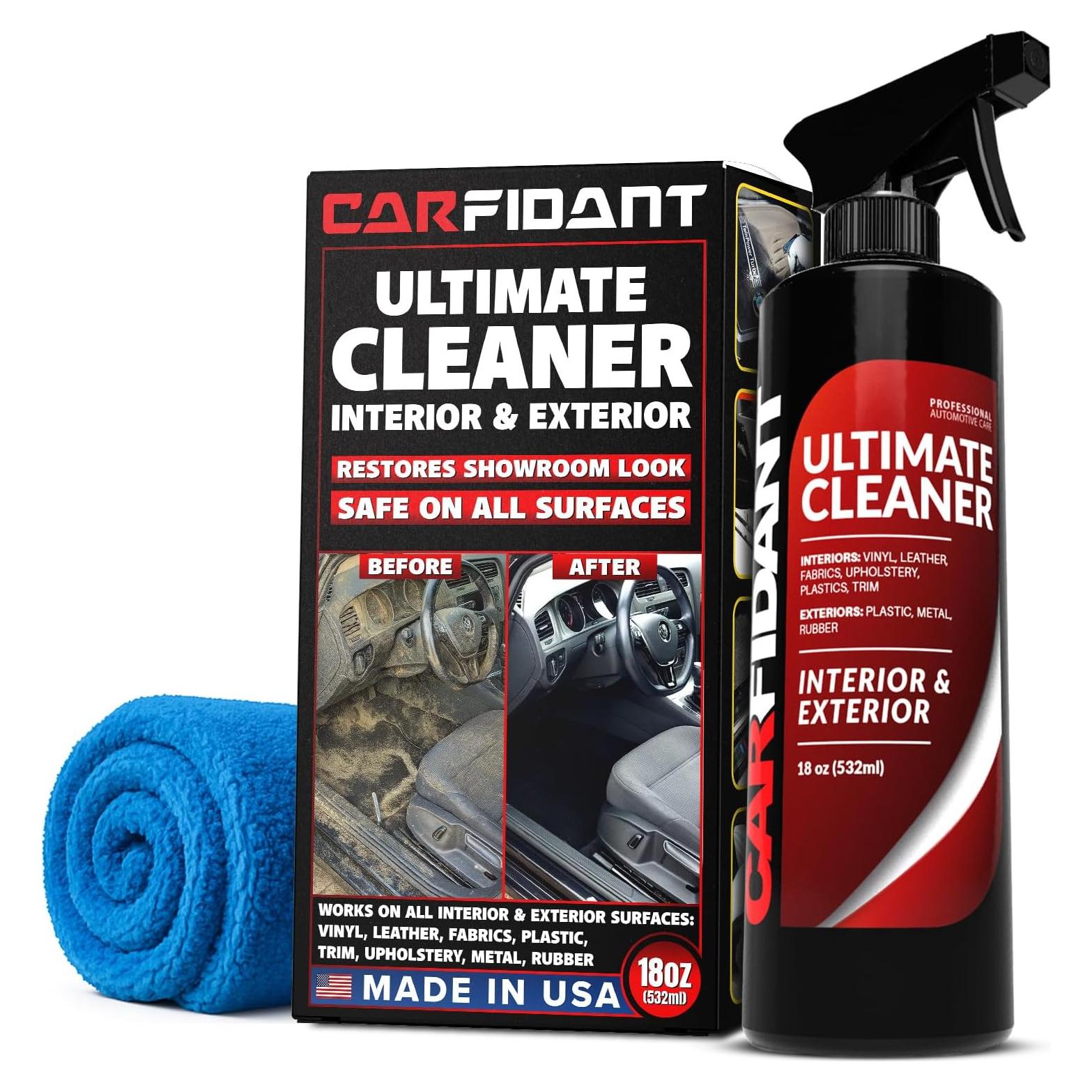 Limpiador de Interior Carfidant 532ml - Elimina Manchas y Olores