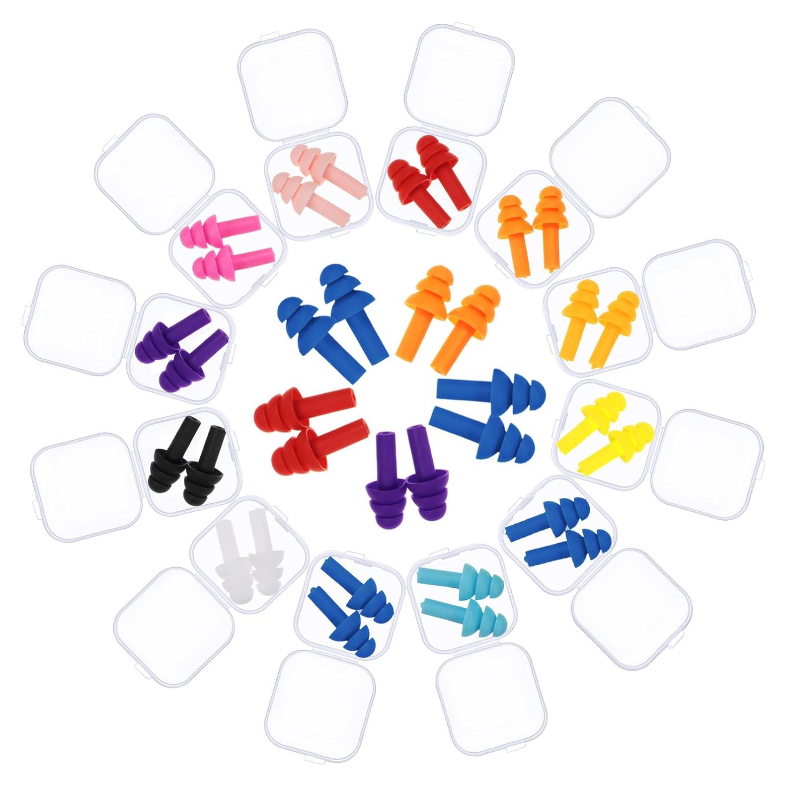 BBTO 24 Pares Tapones de Silicona Suaves Impermeables