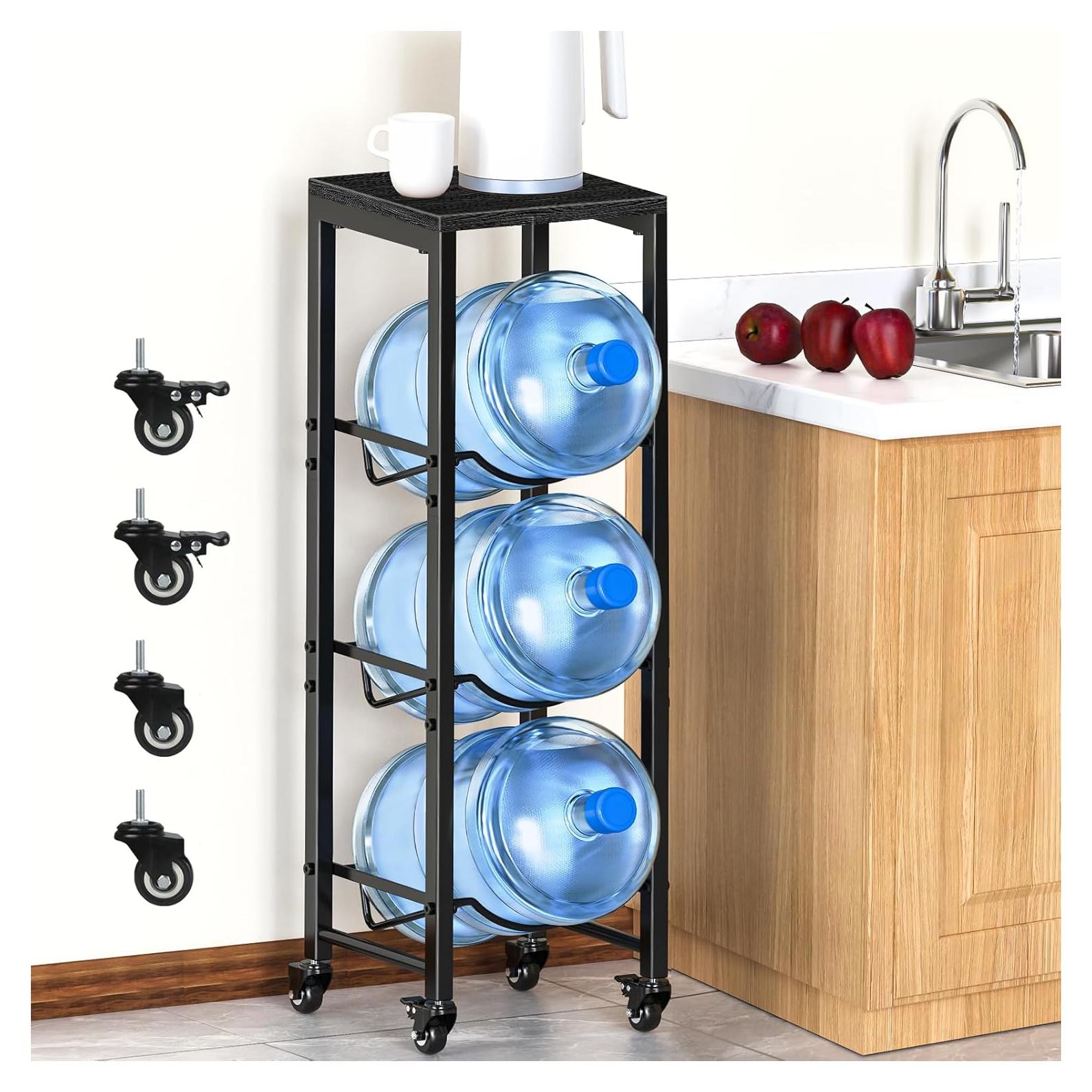 Soporte para Botellas de Agua Mlinavn 3 Niveles Negro