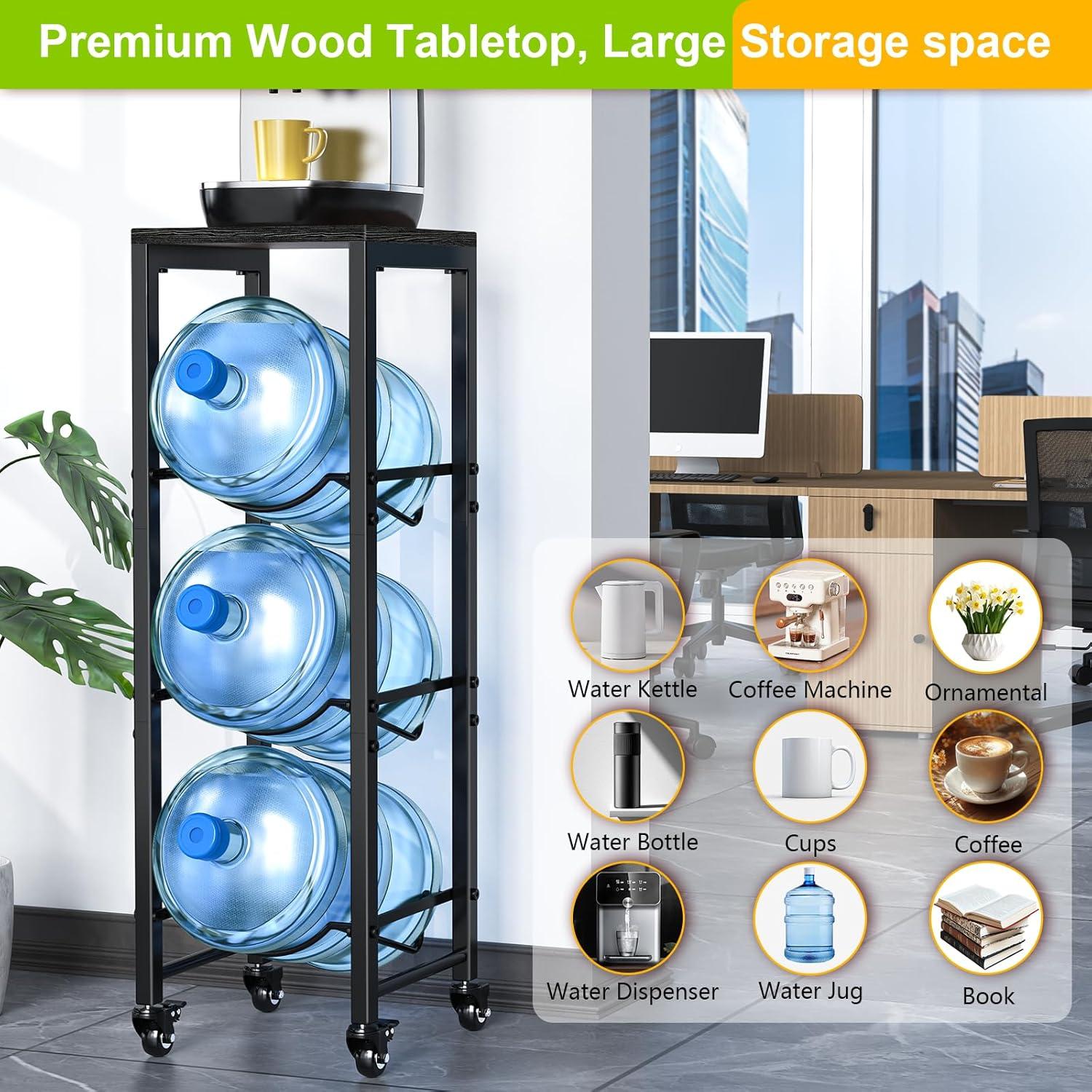 Soporte para Botellas de Agua Mlinavn 3 Niveles Negro