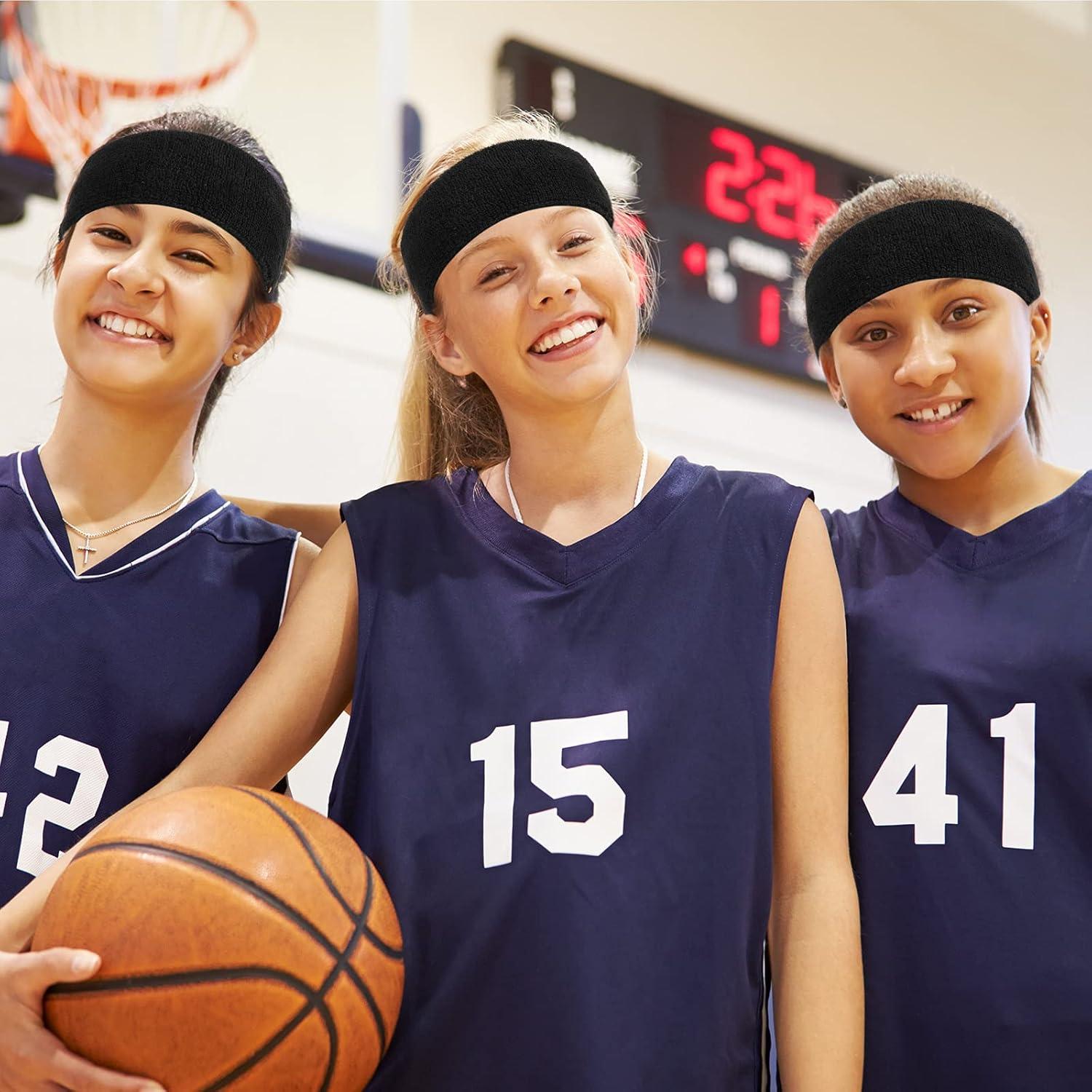 Bandas para el sudor Bememo - 12 Pcs - Talla Única - Negro