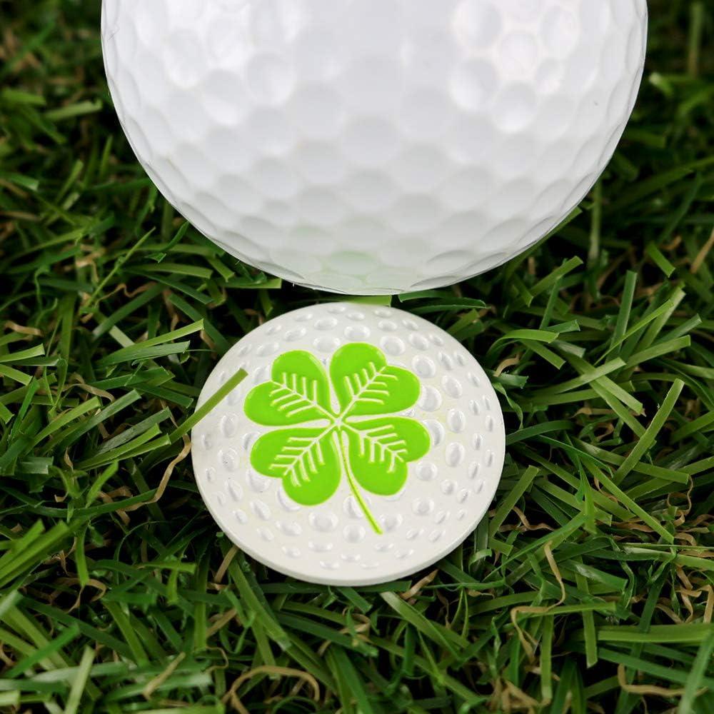 Marcadores de Pelota de Golf Myartte 5 Pcs 24.4mm Variados