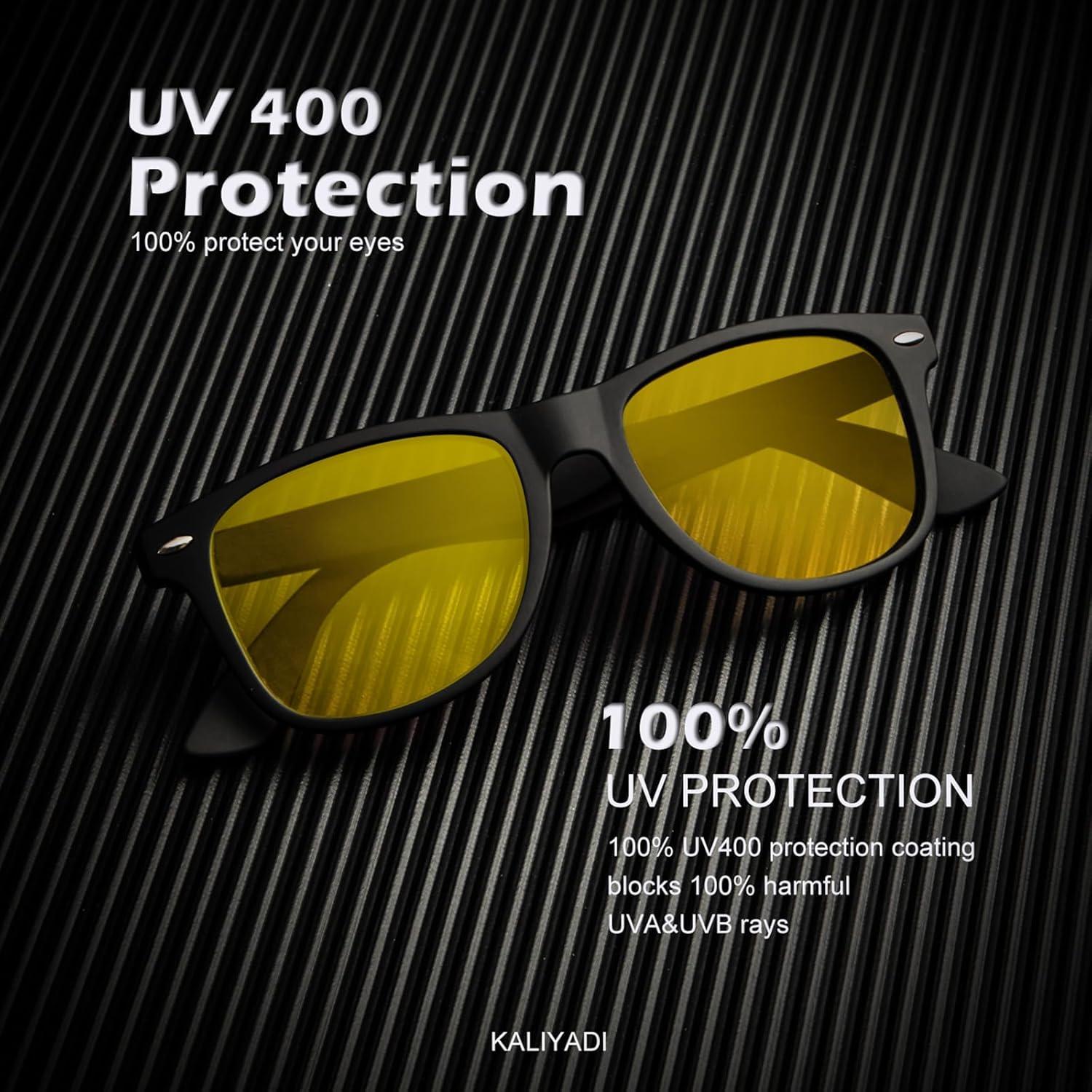 Gafas de Sol Polarizadas KALIYADI 3 Paquete UV Bloqueo