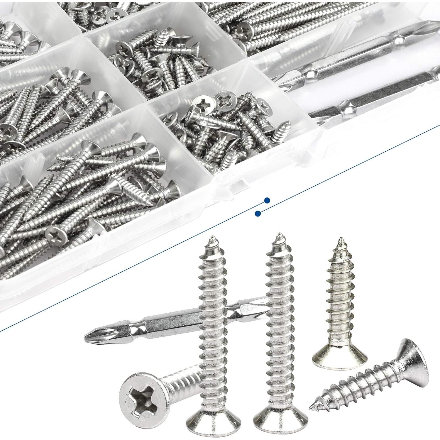 Kit de Tornillos Autorroscantes NINDEJIN M3.5 - 240 Pcs