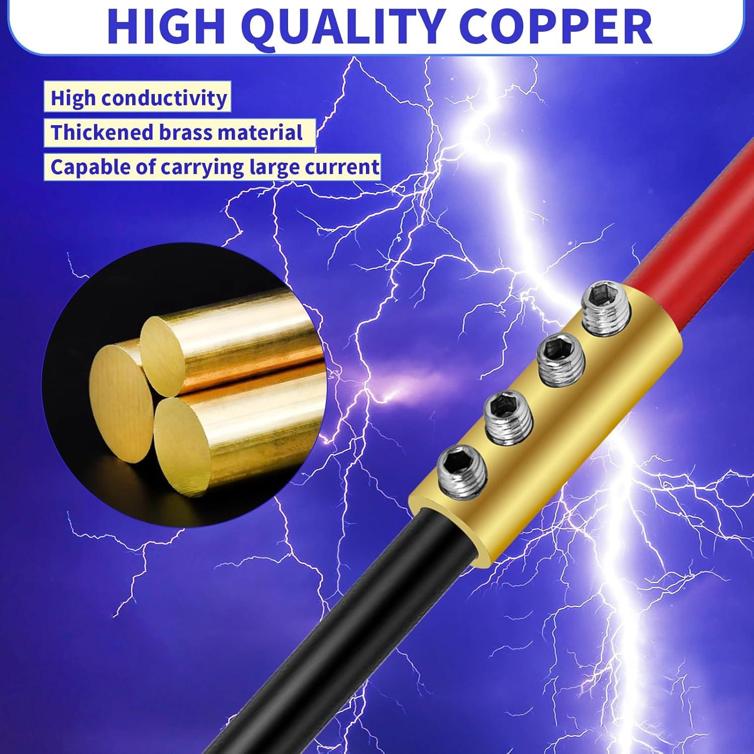 Kit de Conectores de Cable 6 AWG Onfunlee 10 Pcs 80A