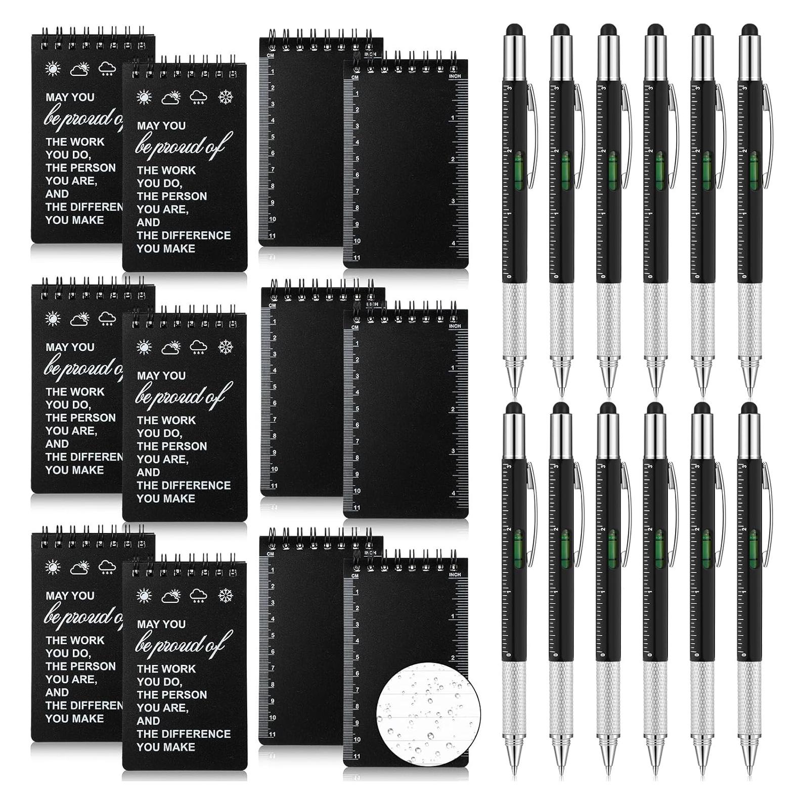 24 Pcs Cuadernos Impermeables y Bolígrafos Multiherramienta Gueevin