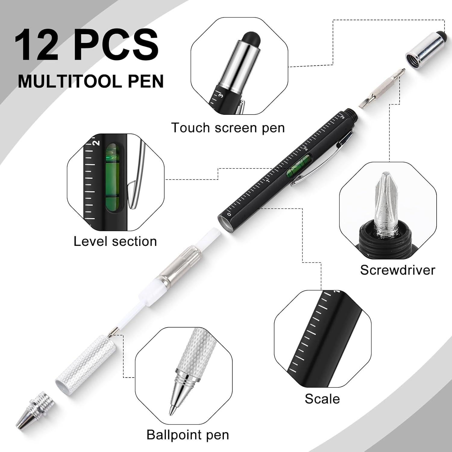 24 Pcs Cuadernos Impermeables y Bolígrafos Multiherramienta Gueevin