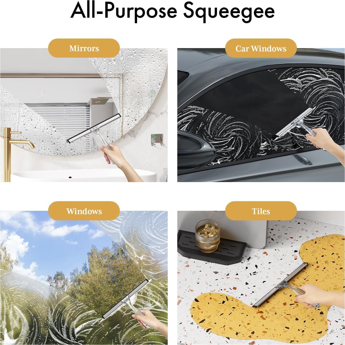 Limpiador de Ducha Multiusos AmazerBath 25.4cm Transparente