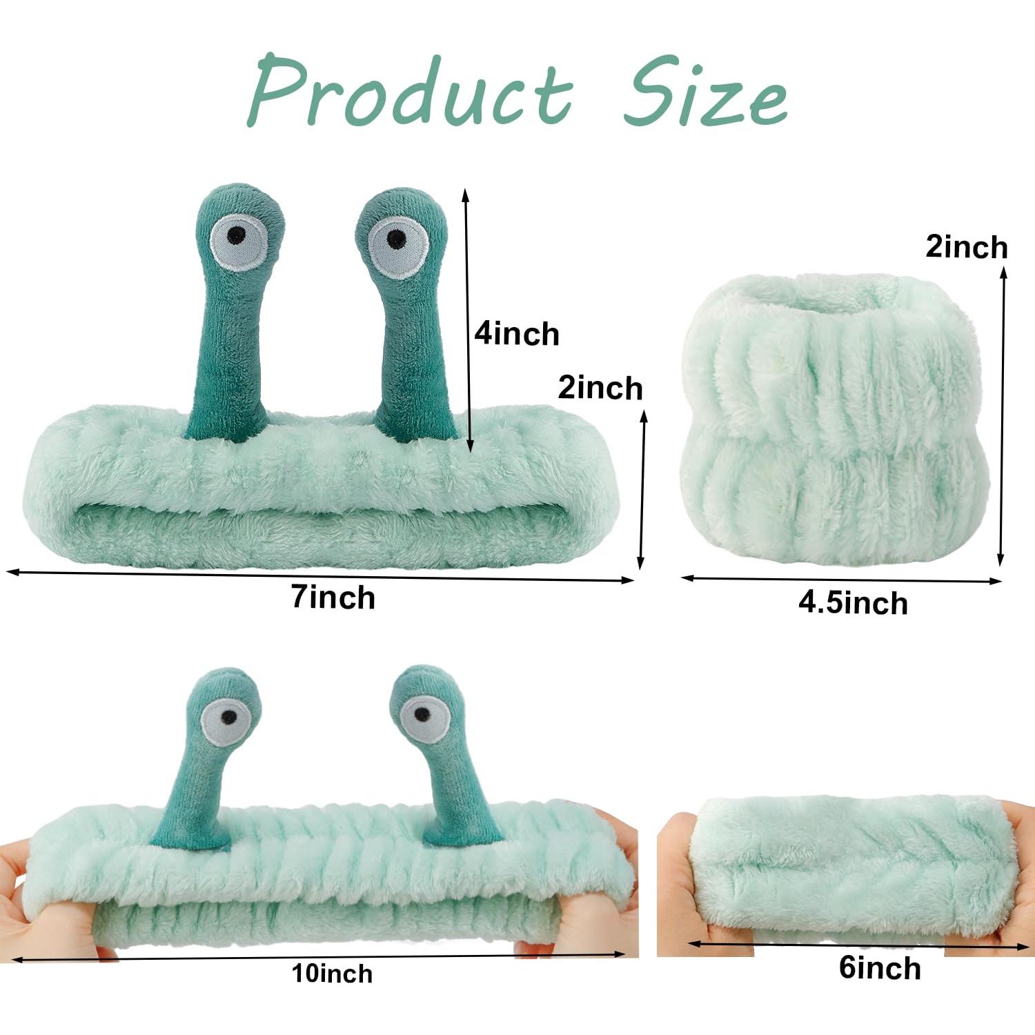 Juego de diadema y pulsera de microfibra SuPoo - Verde