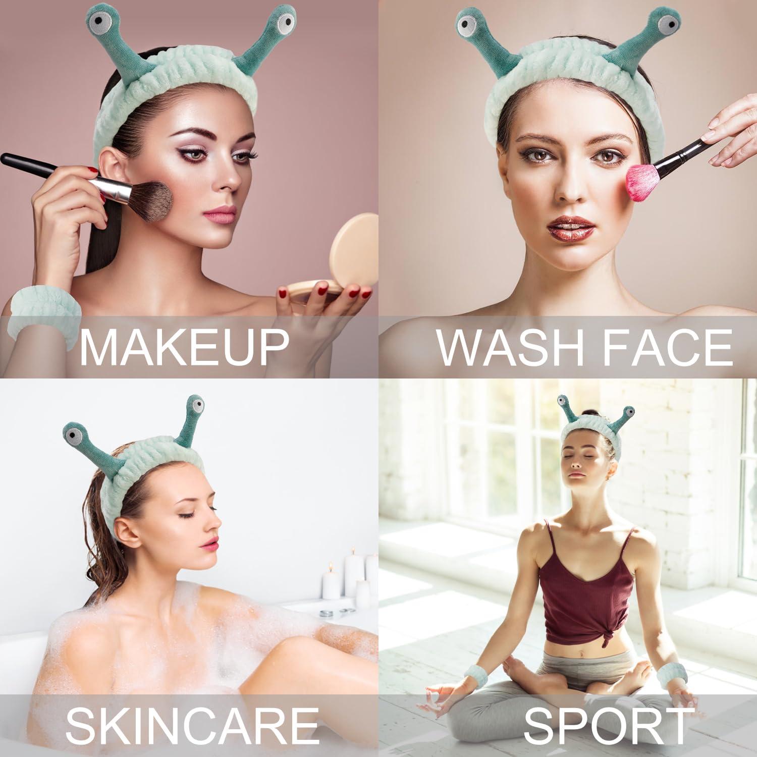 Juego de diadema y pulsera de microfibra SuPoo - Verde