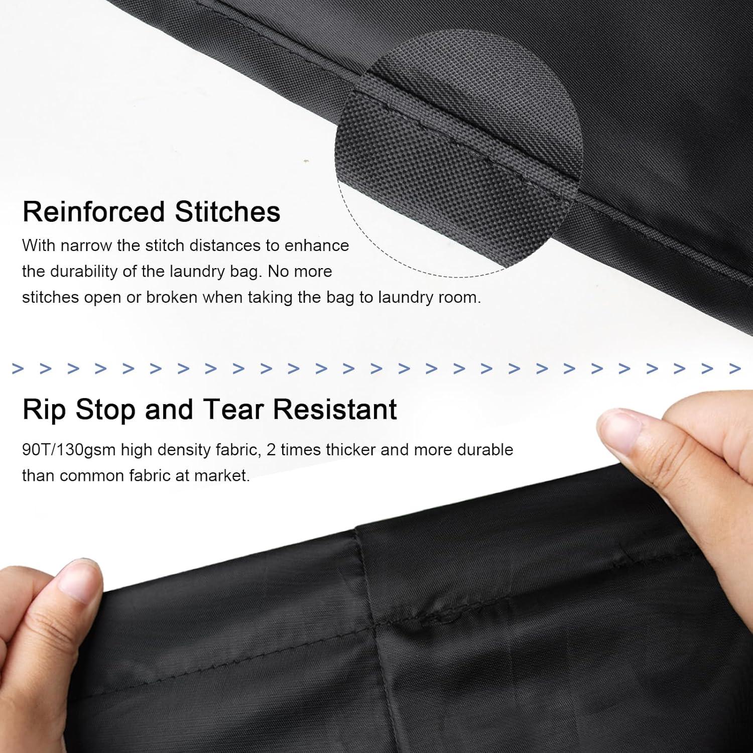 Bolsa de lavandería Polecasa negra 53x61cm resistente 50lbs