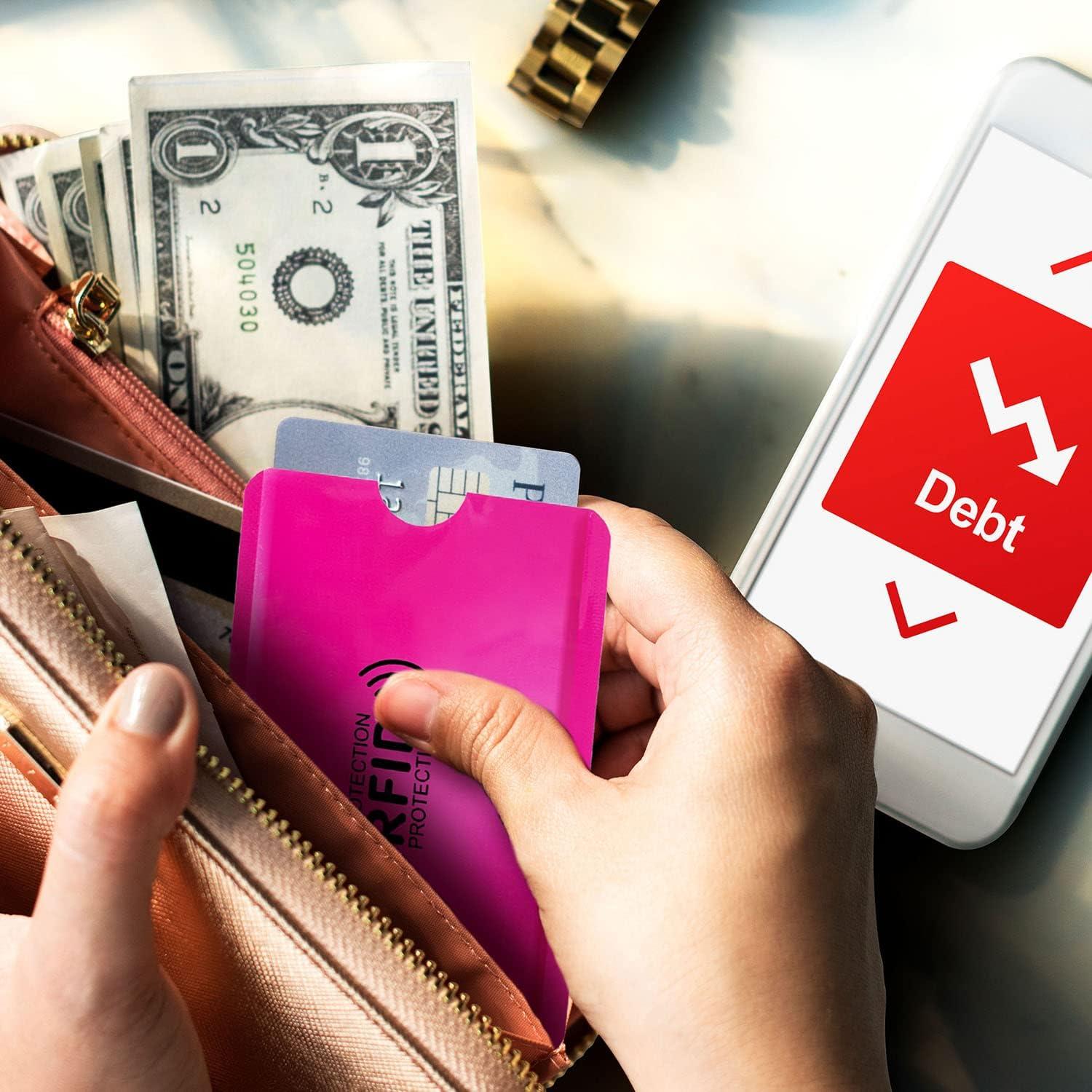 Fundas Bloqueadoras RFID RAYNAG 25 Piezas Protección Tarjetas