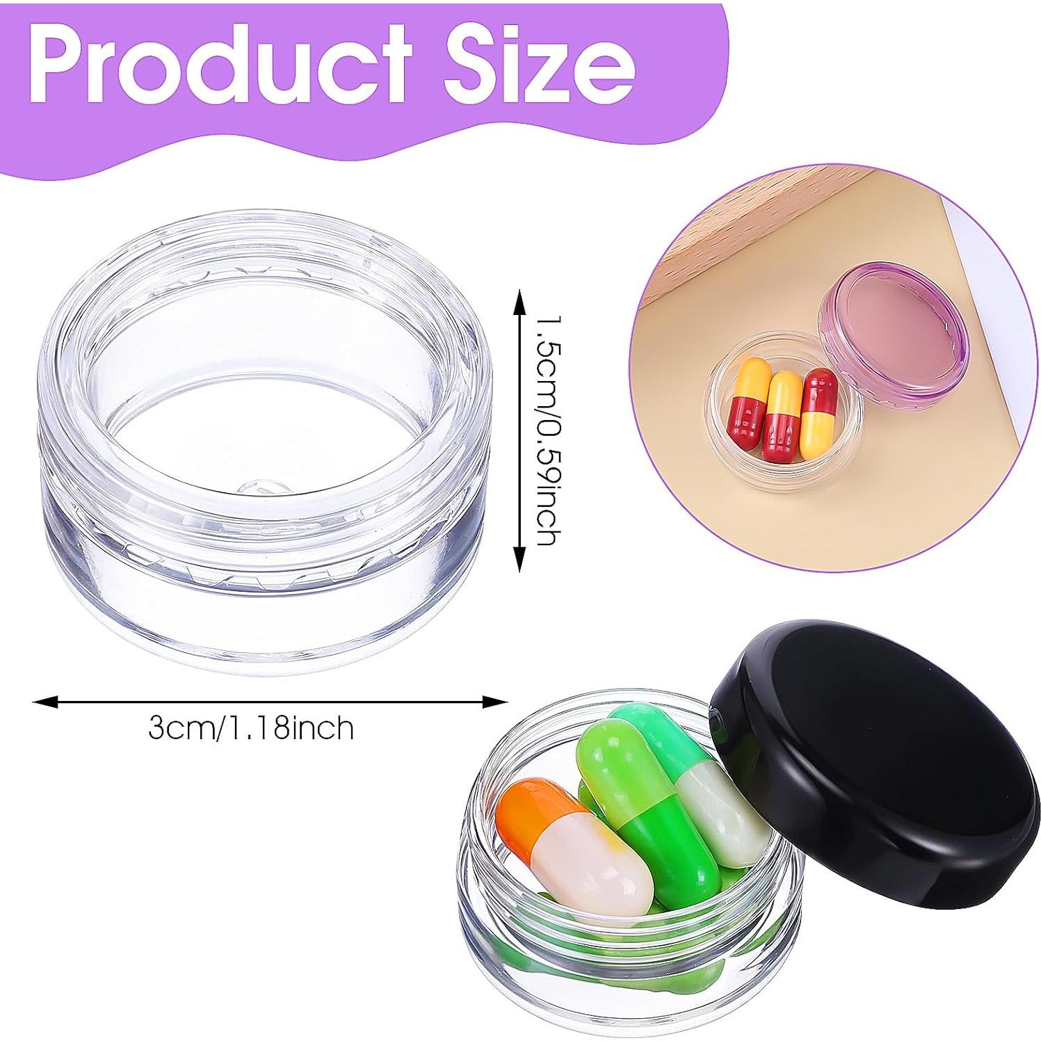 10 Cajas Organizadoras de Pastillas Dimeho Portátiles 3.8 cm