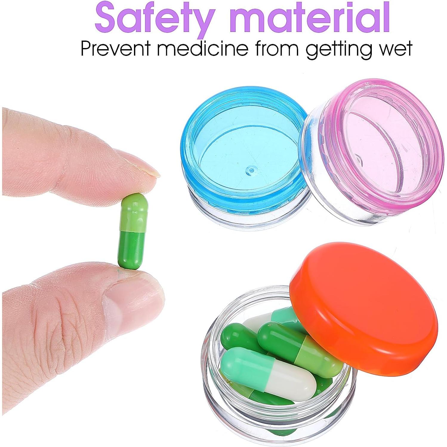 10 Cajas Organizadoras de Pastillas Dimeho Portátiles 3.8 cm