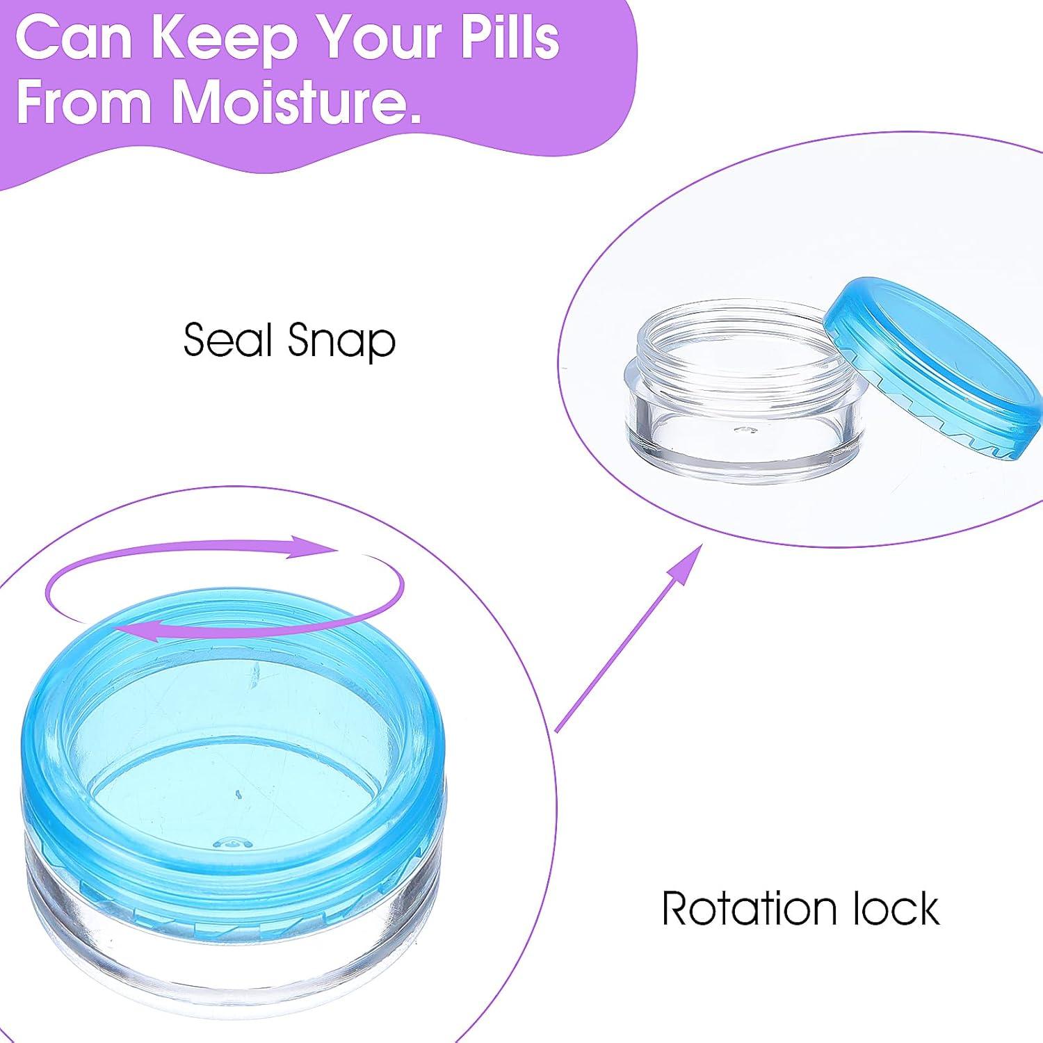 10 Cajas Organizadoras de Pastillas Dimeho Portátiles 3.8 cm