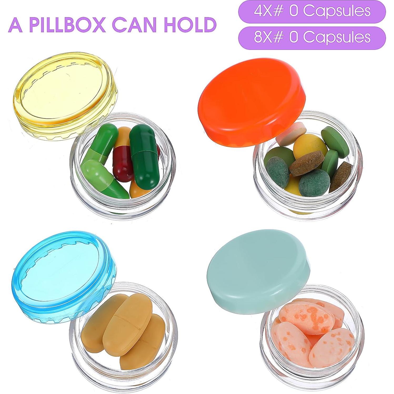 10 Cajas Organizadoras de Pastillas Dimeho Portátiles 3.8 cm