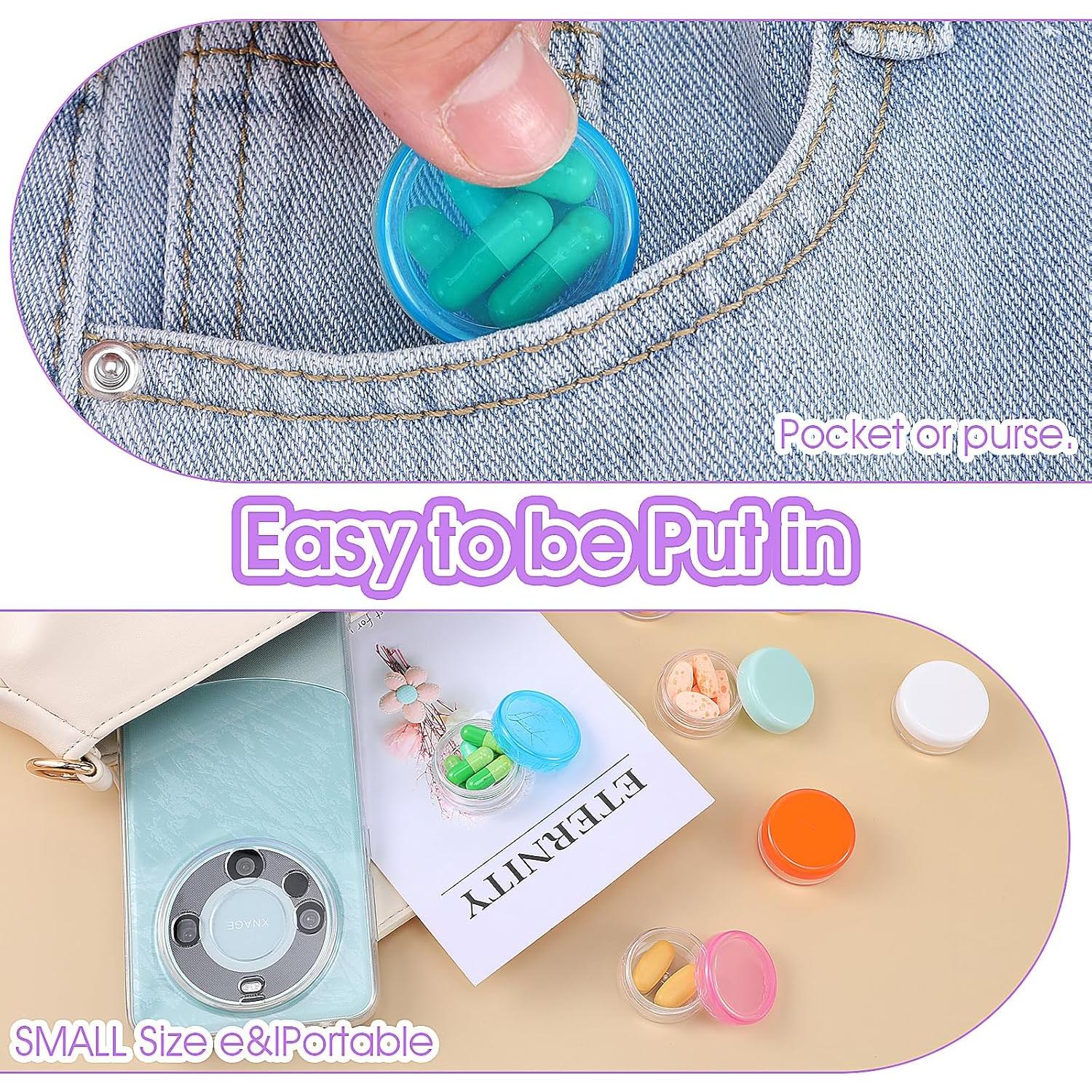 10 Cajas Organizadoras de Pastillas Dimeho Portátiles 3.8 cm