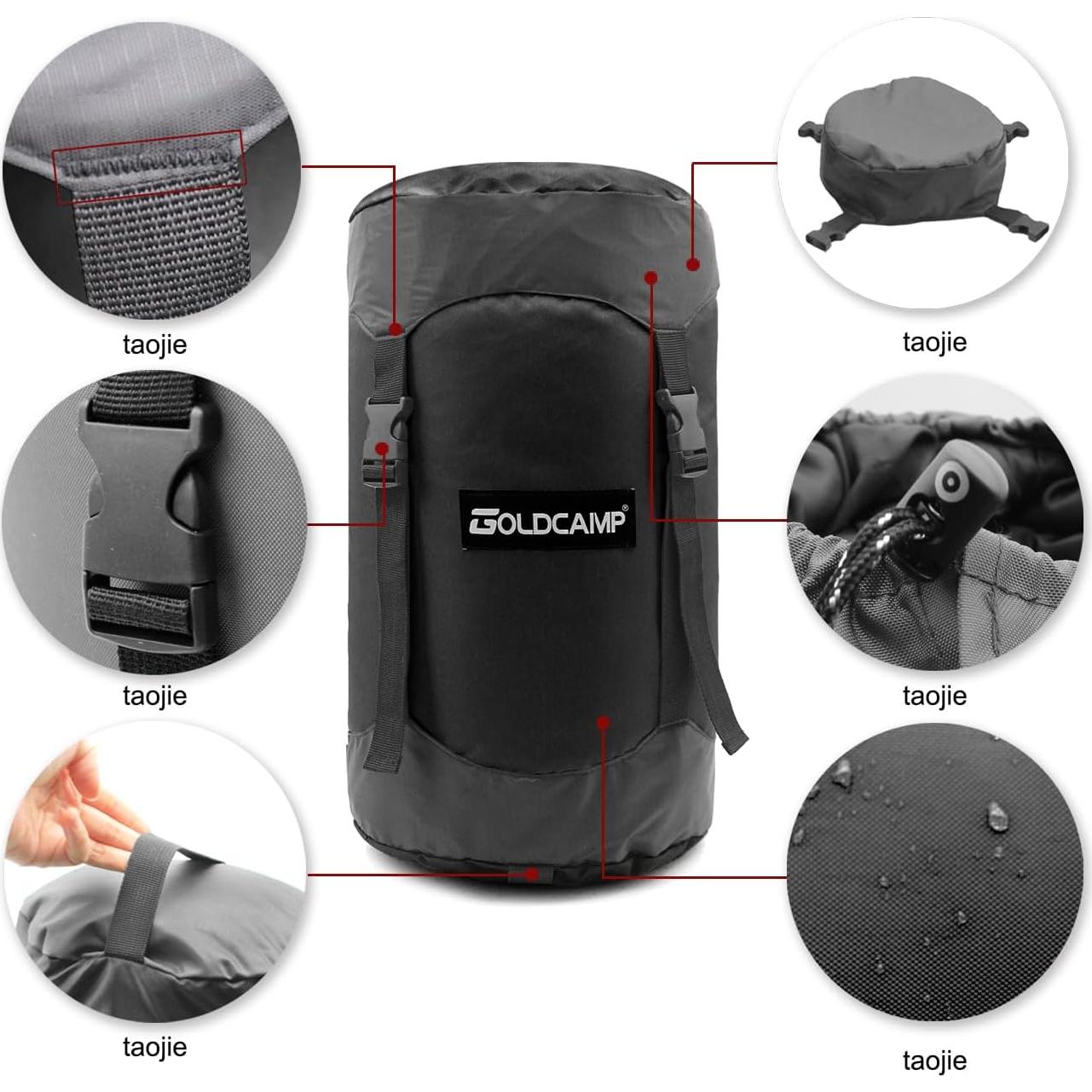 Sacos de Almacenamiento GOLDCAMP XXL Negro para Camping