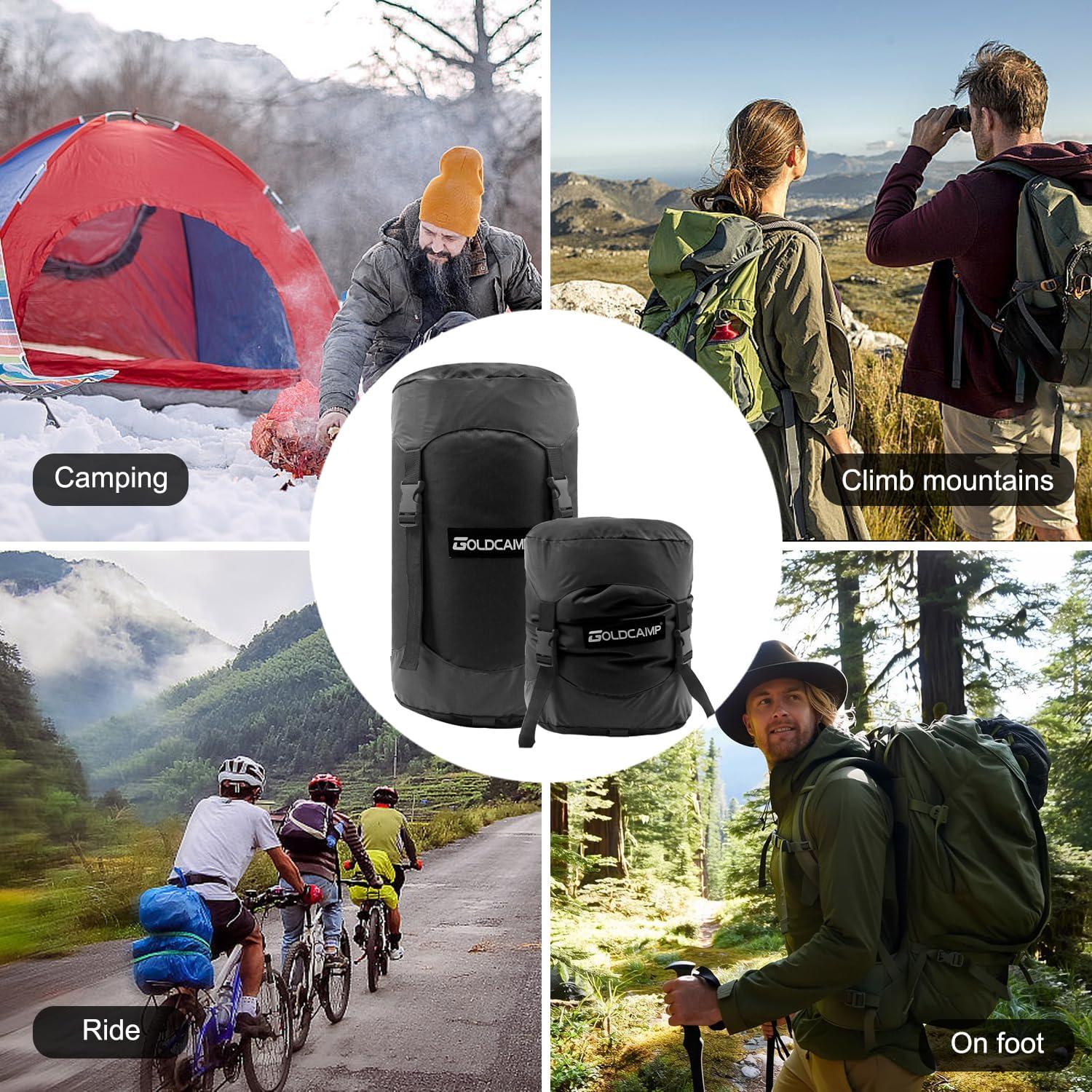 Sacos de Almacenamiento GOLDCAMP XXL Negro para Camping