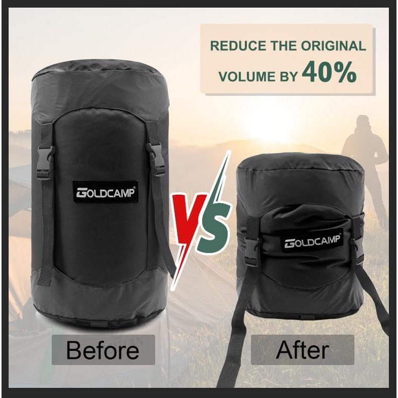 Sacos de Almacenamiento GOLDCAMP XXL Negro para Camping