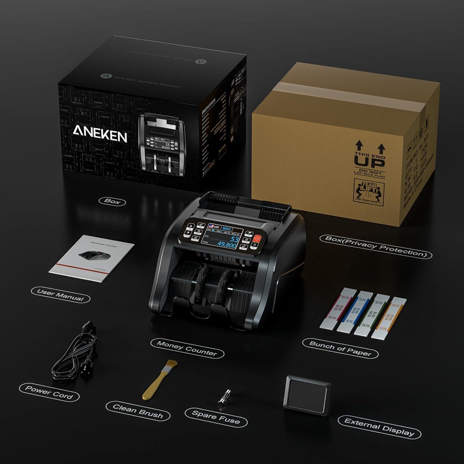 Máquina Contadora de Dinero Aneken N60 con Detección UV/IR