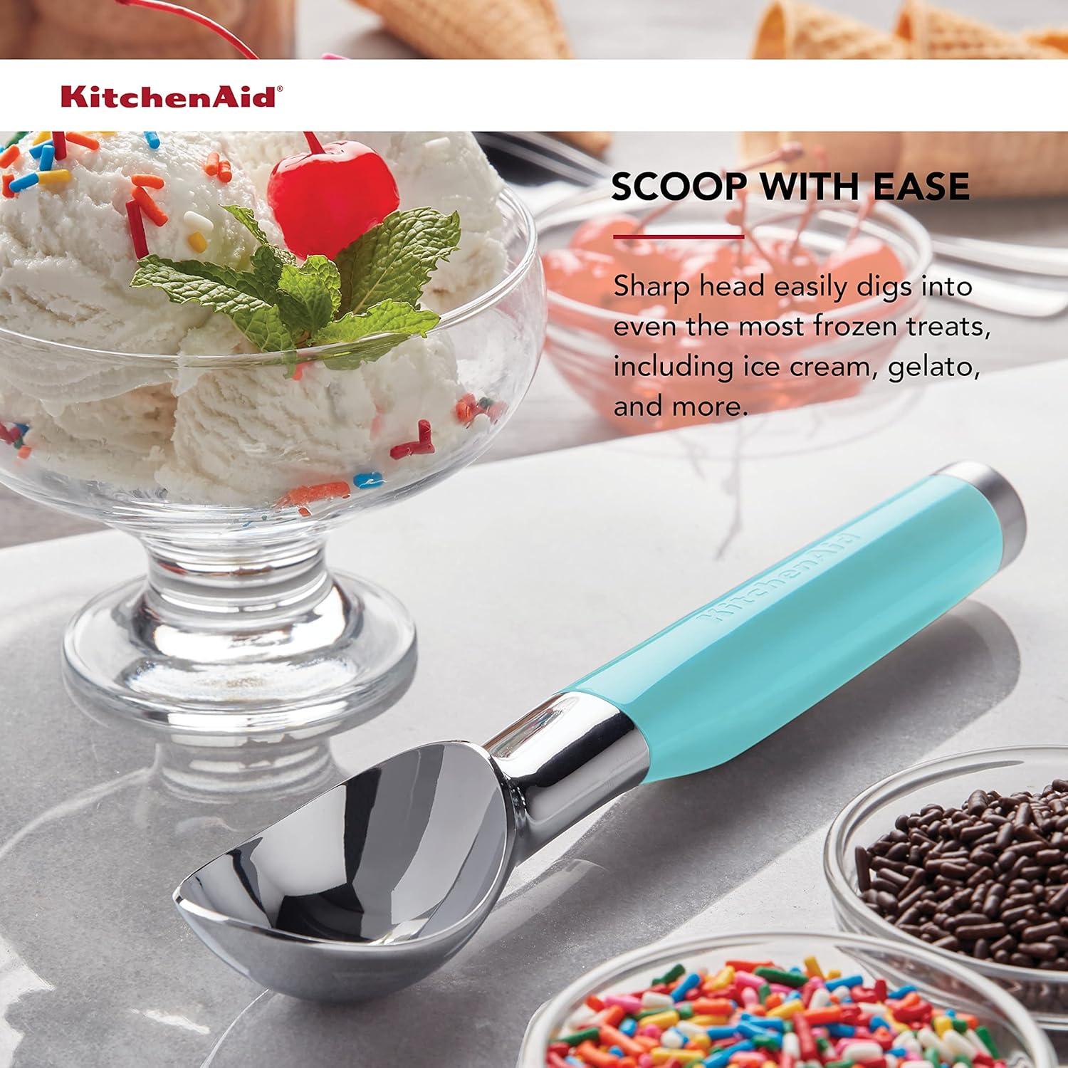 Cuchara para helado KitchenAid Classic 21.8 cm Aqua Sky
