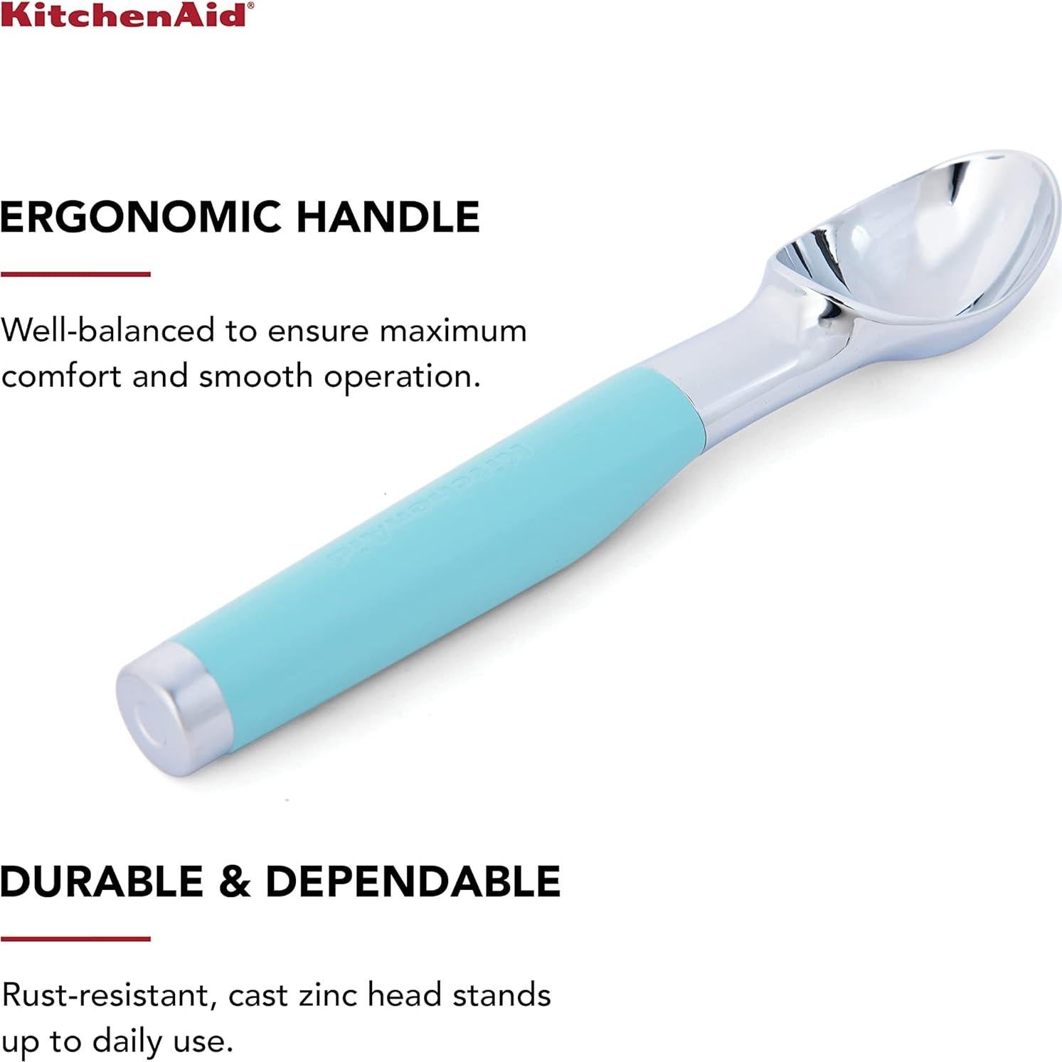 Cuchara para helado KitchenAid Classic 21.8 cm Aqua Sky