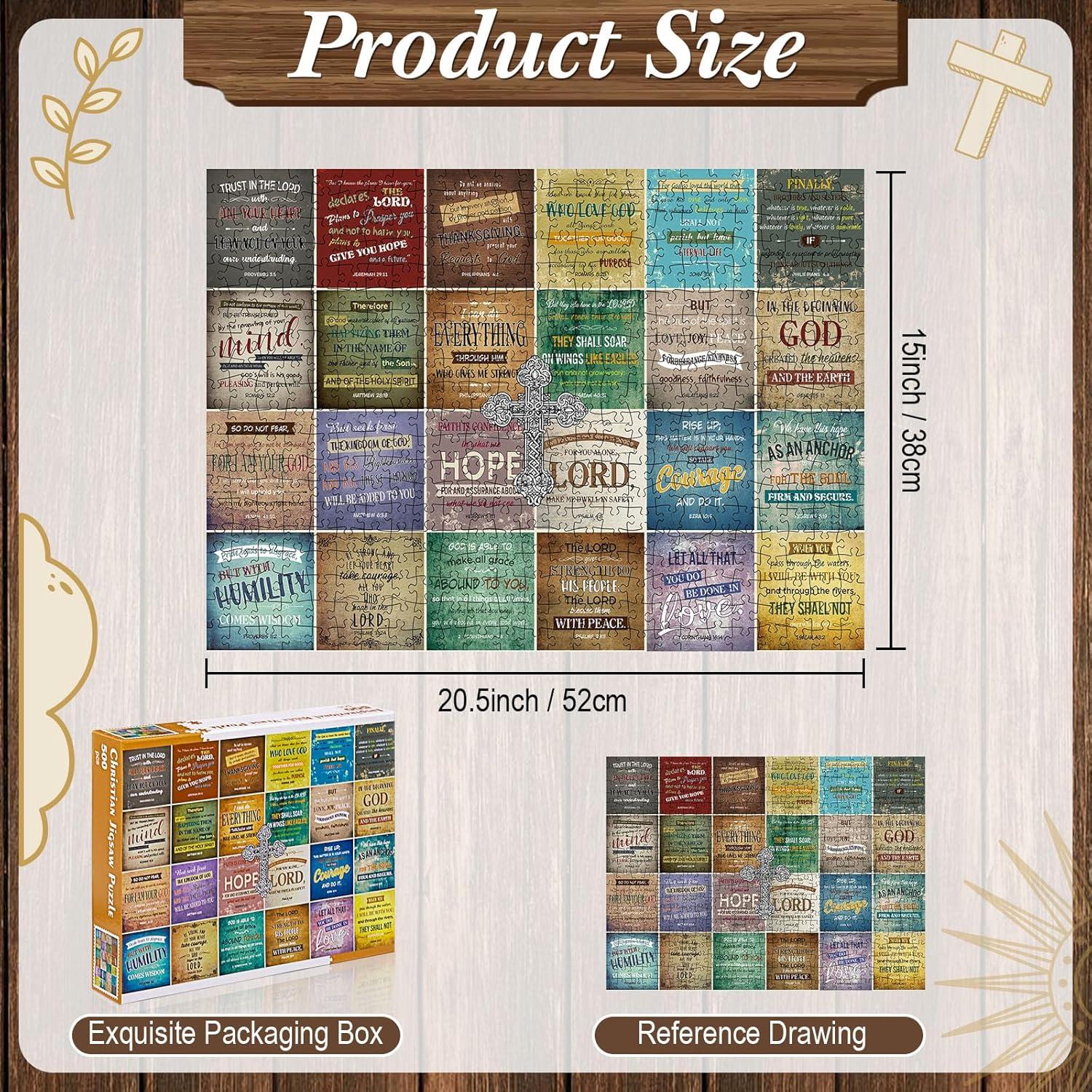 Rompecabezas Cristianos 500 Piezas Civaner Biblia Girasol