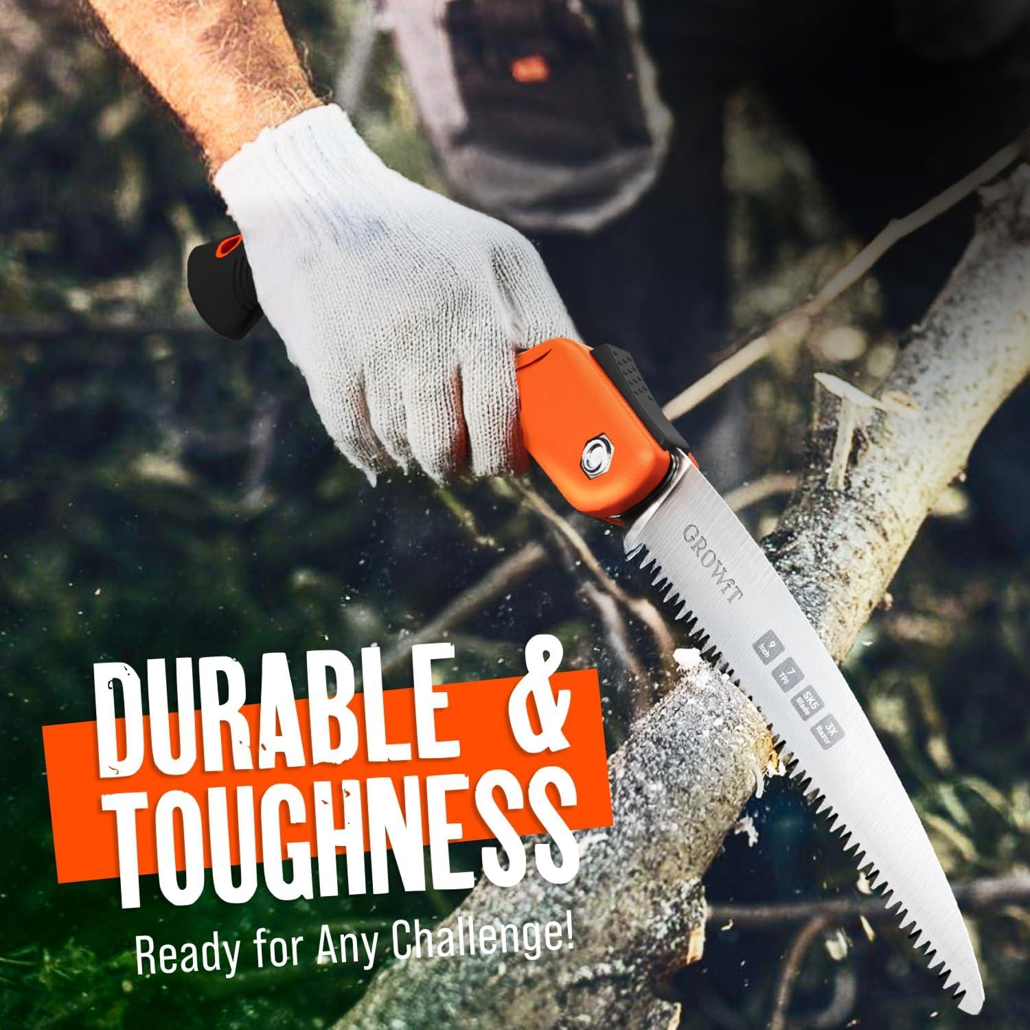 Sierra de Poda Plegable Craft911 23 cm Acero SK5 Mango Ergonómico