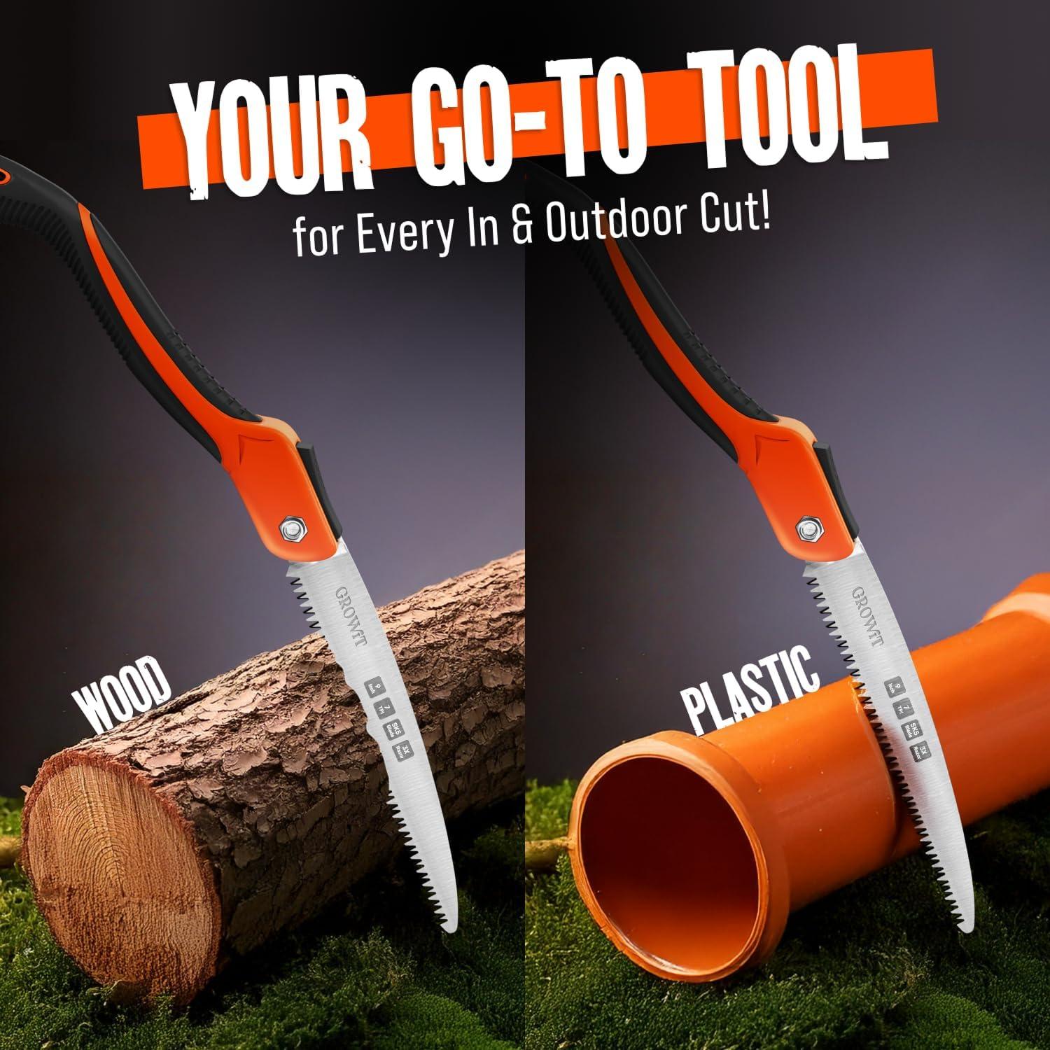 Sierra de Poda Plegable Craft911 23 cm Acero SK5 Mango Ergonómico