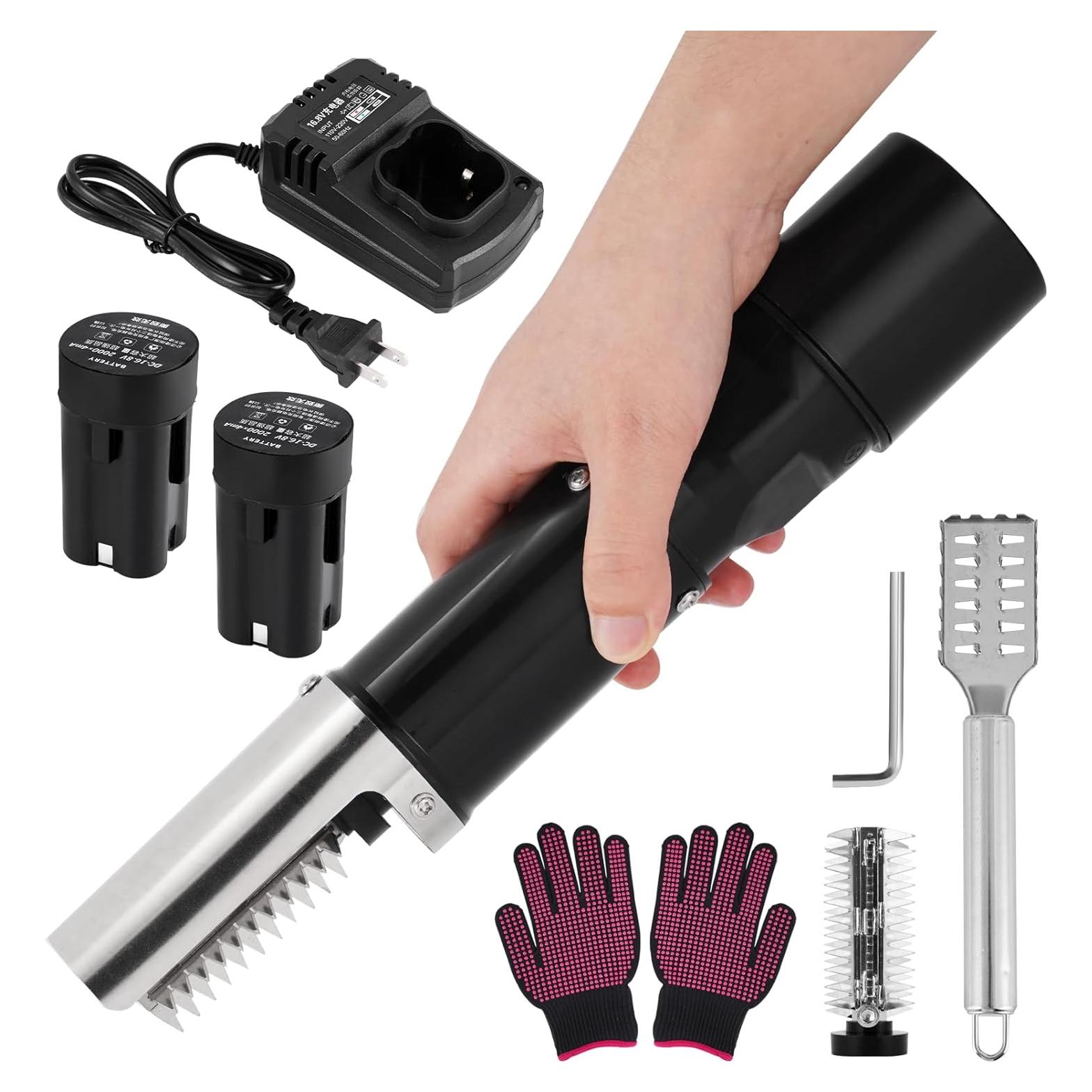 Removedor de Escamas de Pescado Eléctrico Inalámbrico MXBAOHENG