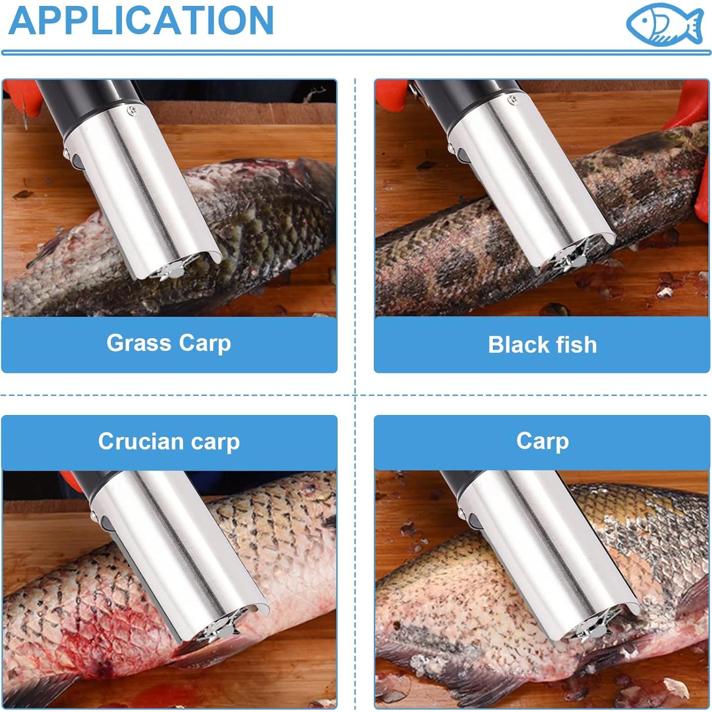 Removedor de Escamas de Pescado Eléctrico Inalámbrico MXBAOHENG