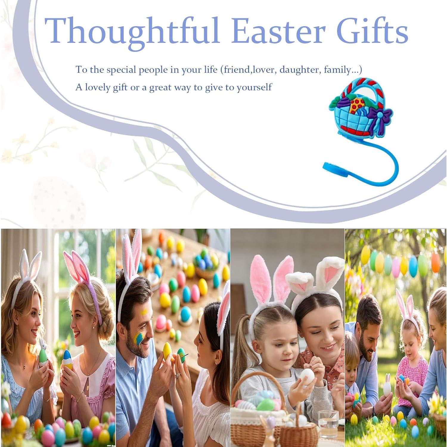 Paquete de 7 tapas de silicona Morn Light para pajitas 10mm