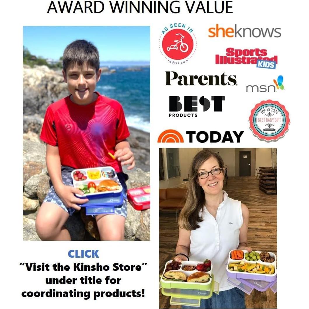 Caja de Almuerzo Bento Kinsho Azul Denim 4 Compartimentos 1000ml