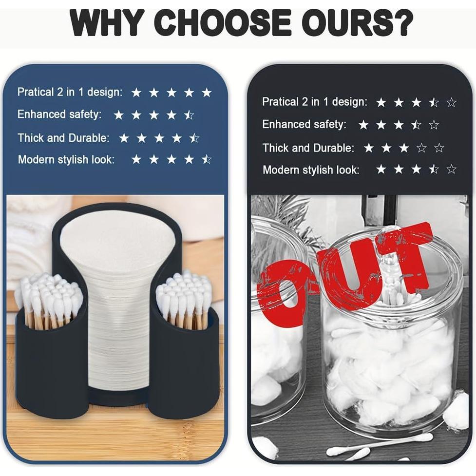 Soporte de Papel para Filtros de Café OULIGET - Organizador Negro