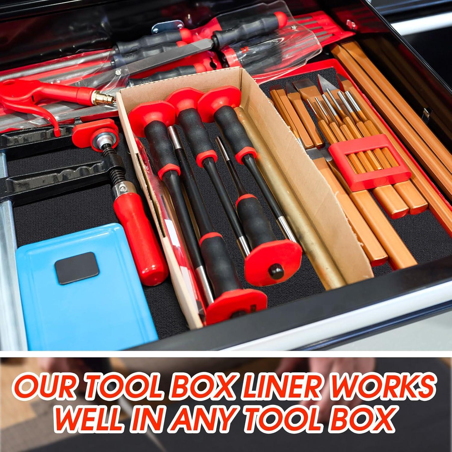 Forro de Caja de Herramientas Nuogo 40.64 cm x 731.52 cm Antideslizante