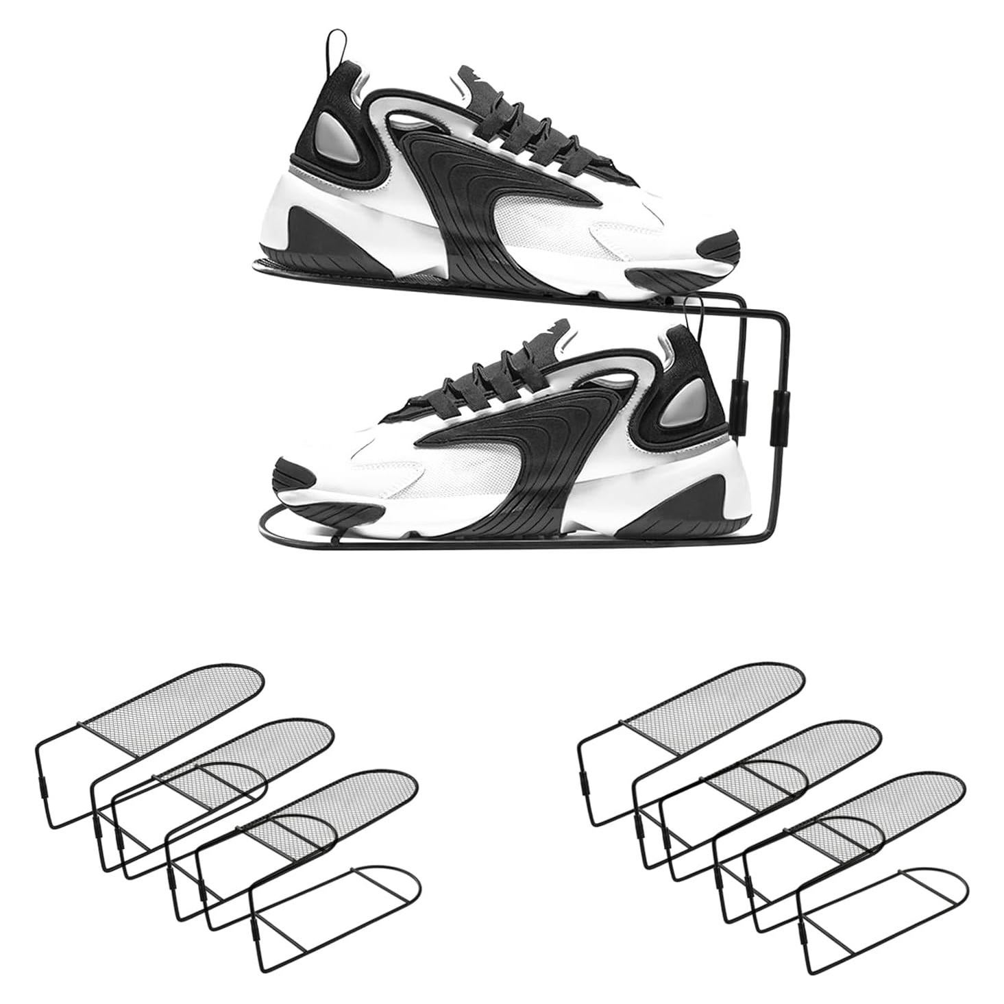 Organizador de Zapatos CiBiZi 6 Pack Metal Negro Ahorra Espacio