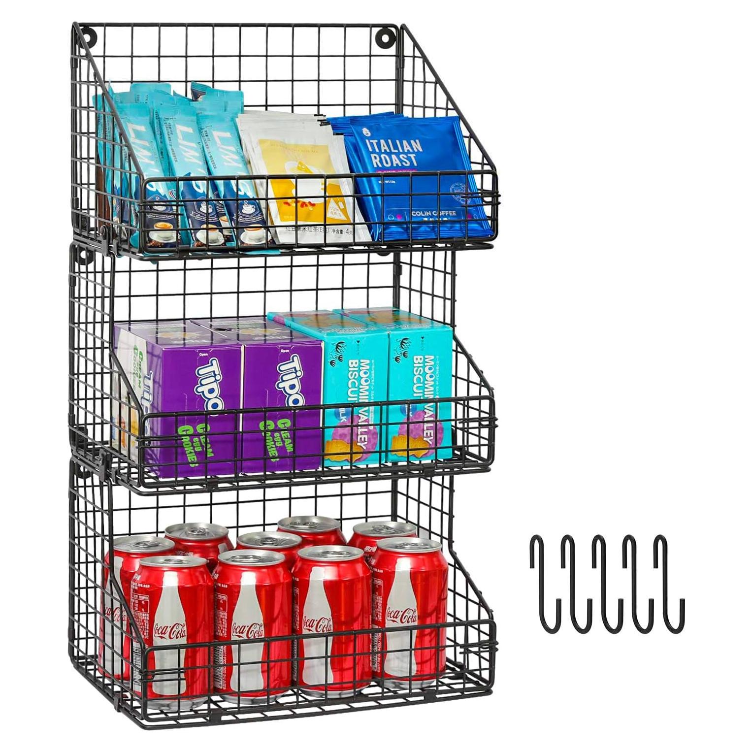 Organizador de Snacks X-cosrack 3 Niveles Plegable 30x20x56cm